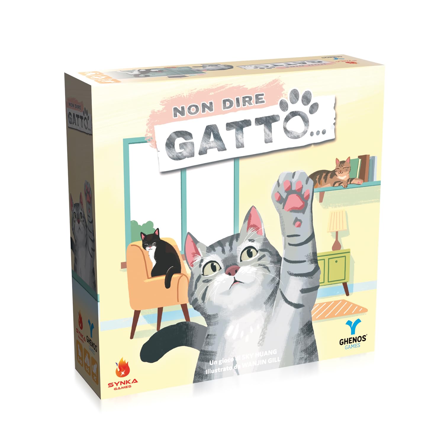 Non dire gatto... - Competitive Game for Adults and Children from 8 Years - Card Game - 2-6 Players - Duration 25min - Italian Edition