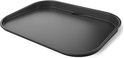 Ninja Woodfire Flat Plate, Compatible with Ninja Woodfire Electric BBQ Grill (OG700 Series), Ceramic Coating, Non-Stick, Insert, Official Accessory, Black, XSKGRIDPLTEUK