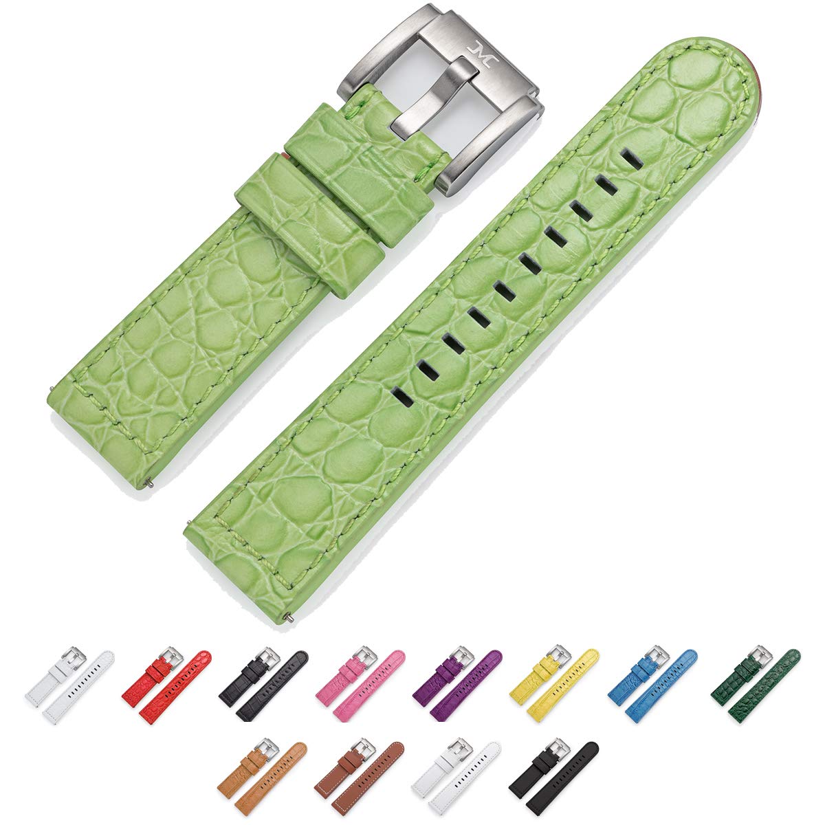 TW SteelTW Steel Marc Coblen leather watch strap, 22 mm with steel clasp