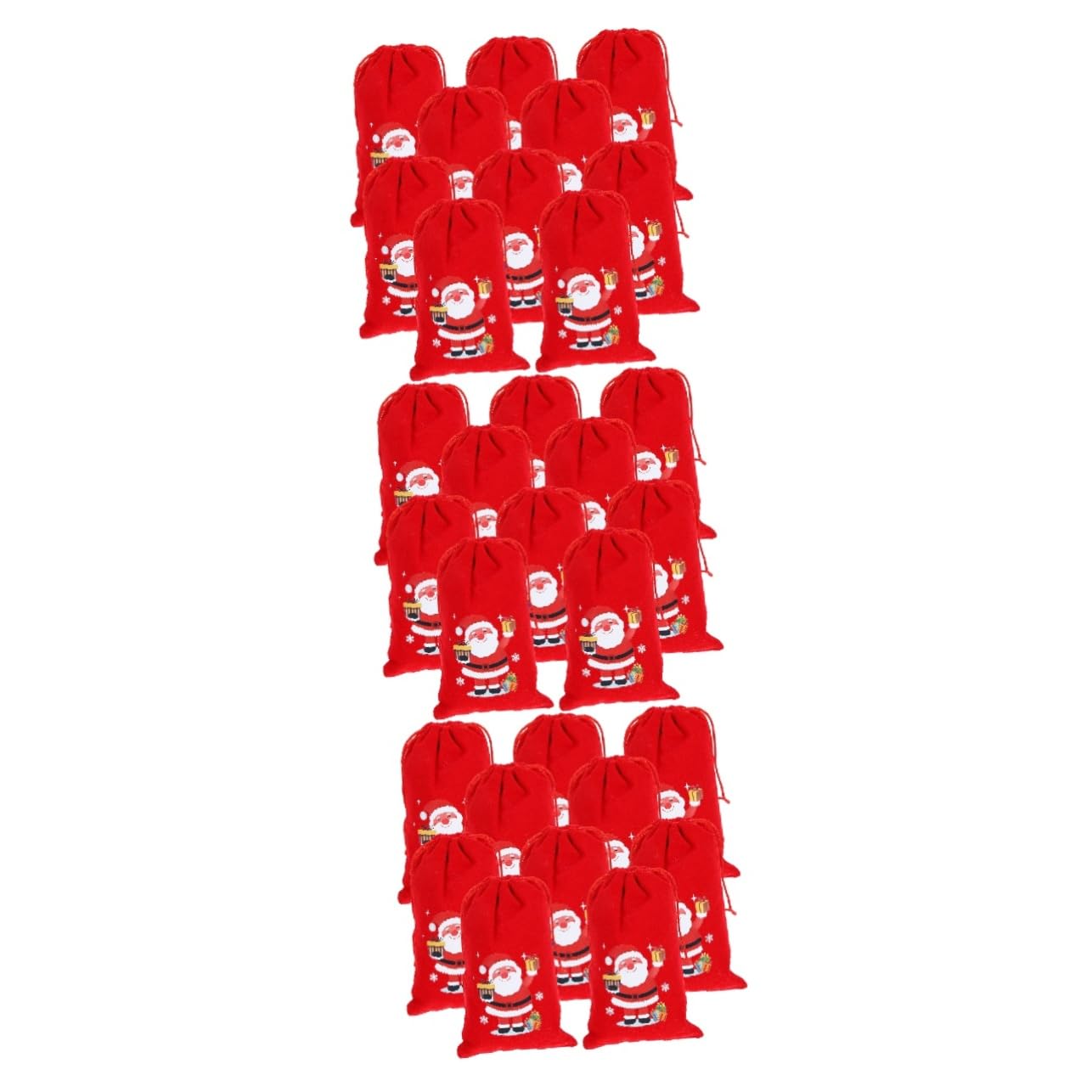 Didiseaon 30 Pezzi Sacchetto Di Con Coulisse Sacchetto Del Regalo Di Natale Di Immagazzinaggio Del Regalo Di Natale Con Coulisse Di Stoffa Con Coulisse