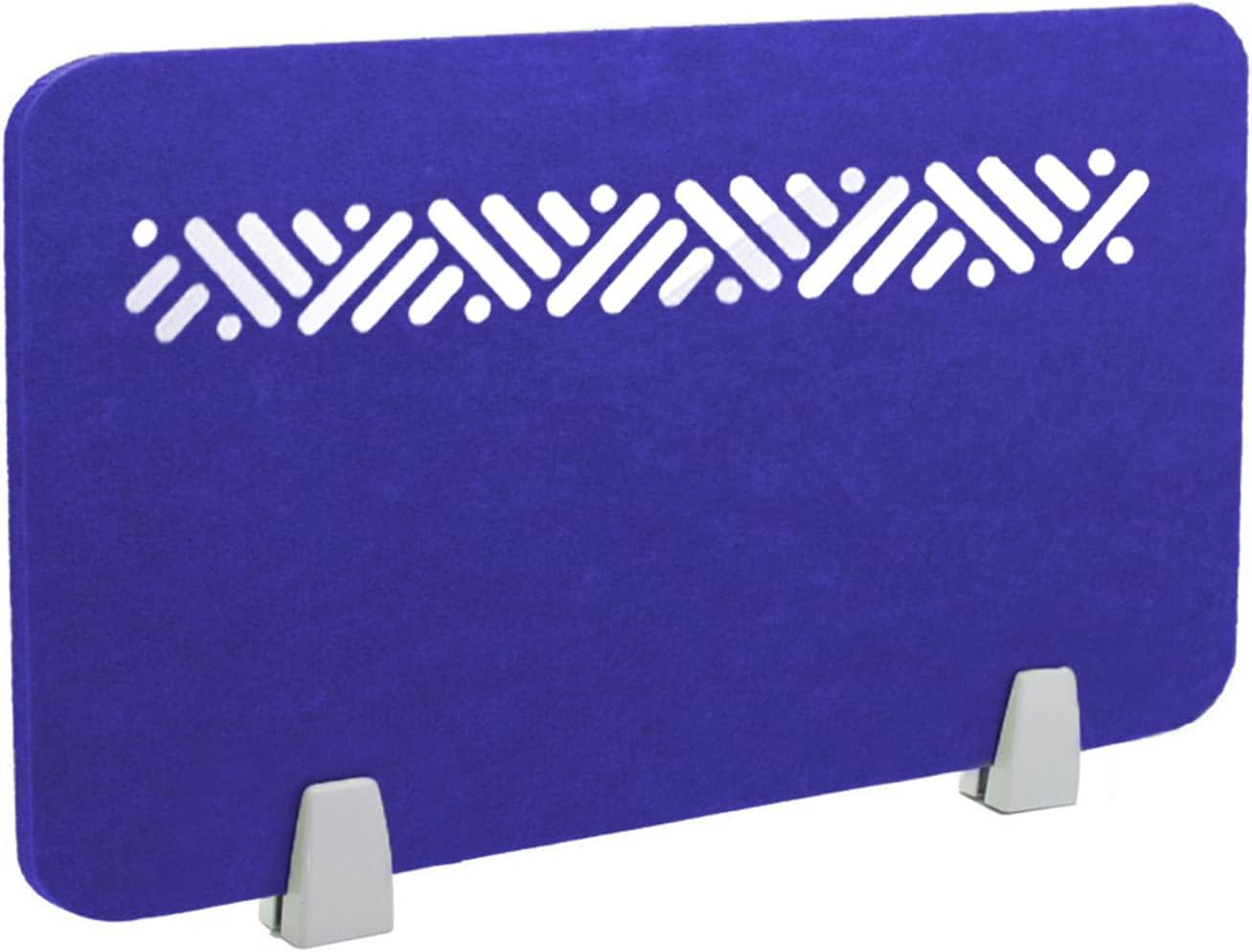 LWJSOCP Dark Blue Acoustic Privacy Partition Felt Desk Divider for Office School & LibrarySoundproofing Solution for Enhanced Productivity (100x30cm)