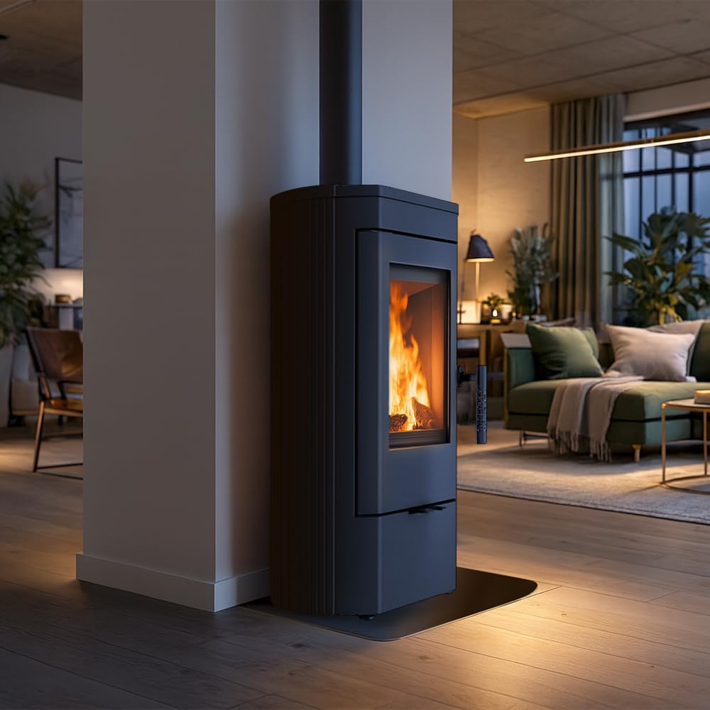 KOZA K12 Freistehender Gusseisenofen 6 kW FI 130 BImSchV 2 Wärmewirkungsgrad 82,5%