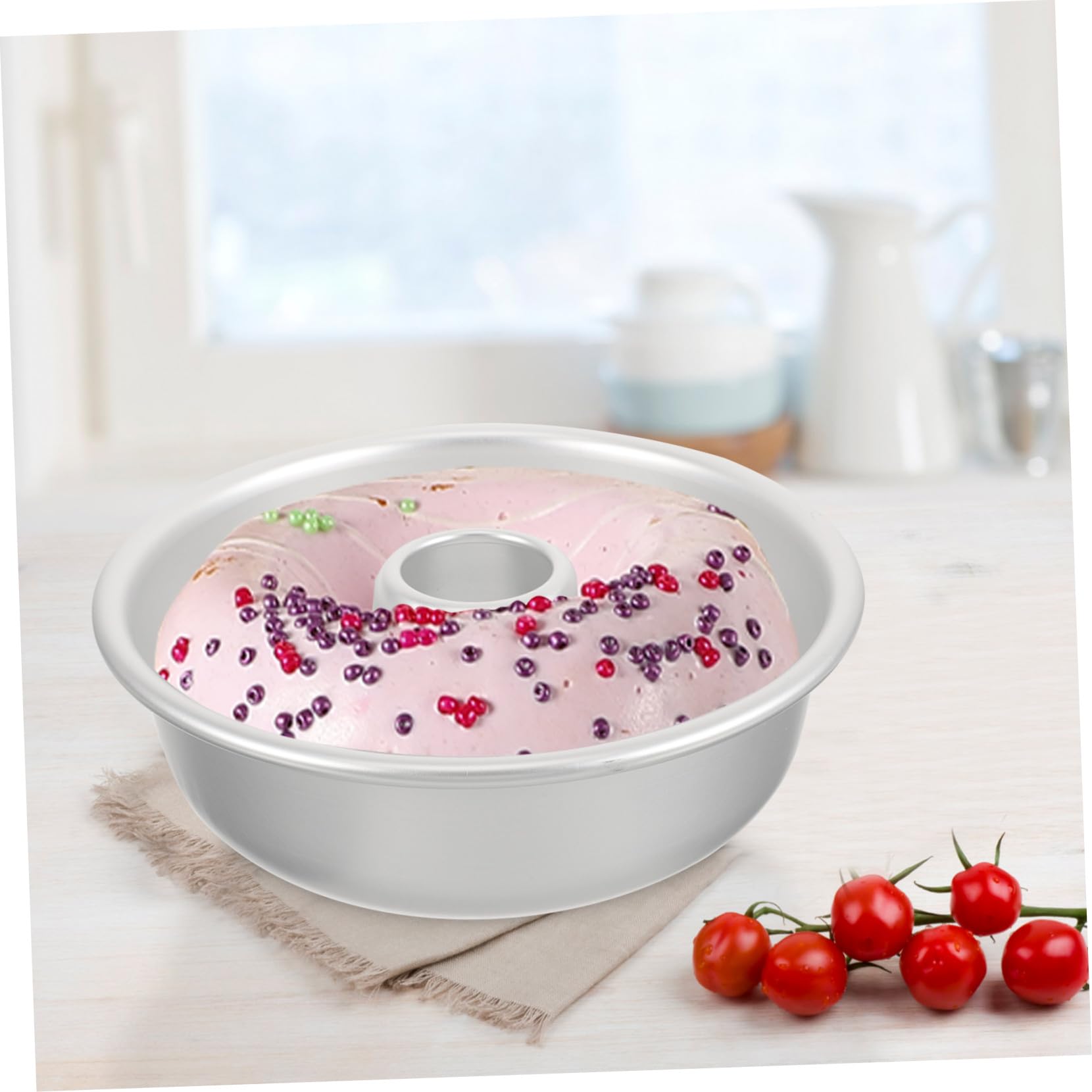 TOYANDONA Moule à Pâtisserie en Alliage D'aluminium pour Donuts Creux, Résistant Four, Facile à Nettoyer, pour Boulangeries et Pâtisseries Professionnelles