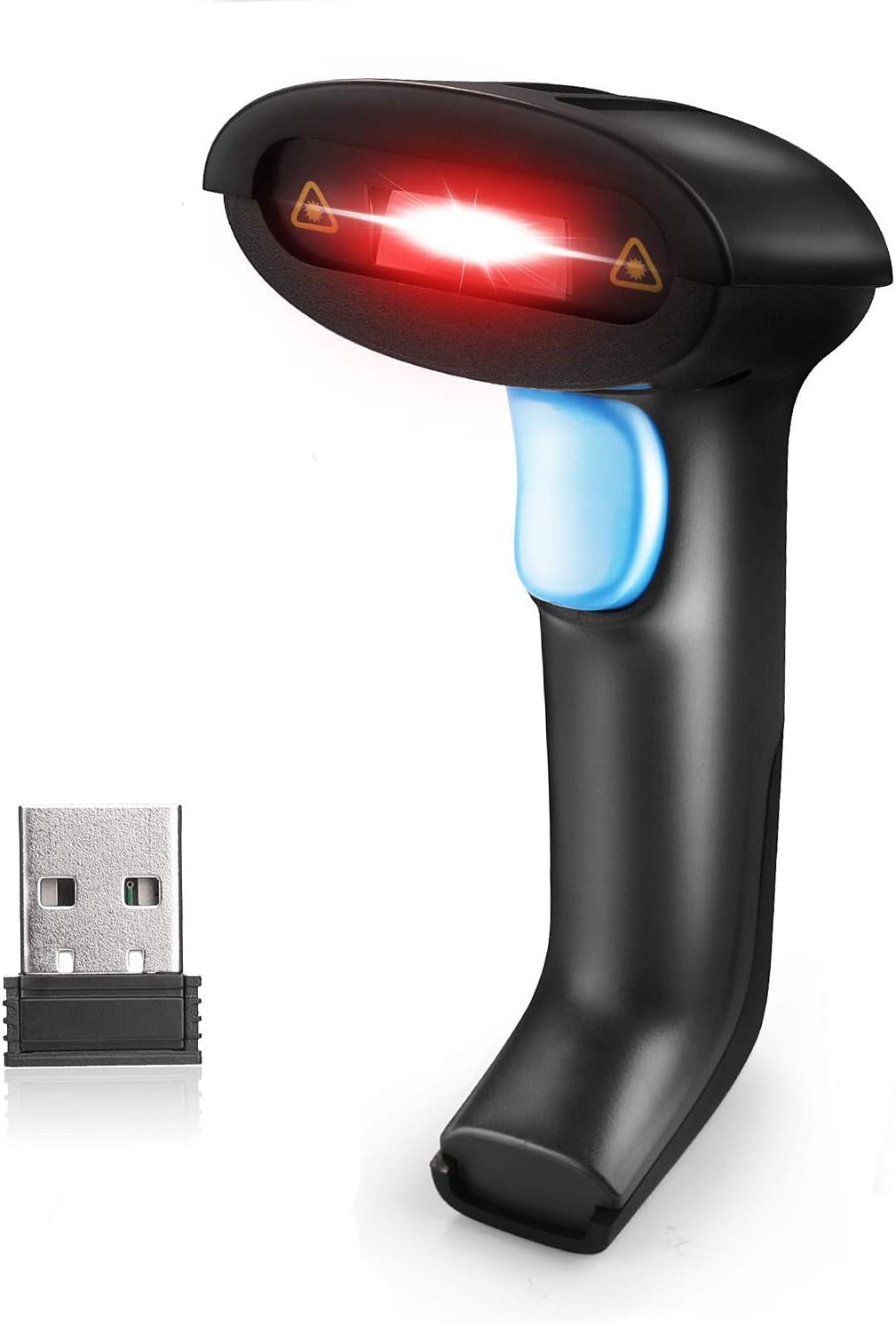 Barcode Scanner 1D Rechargeable Portable Barcode Reader