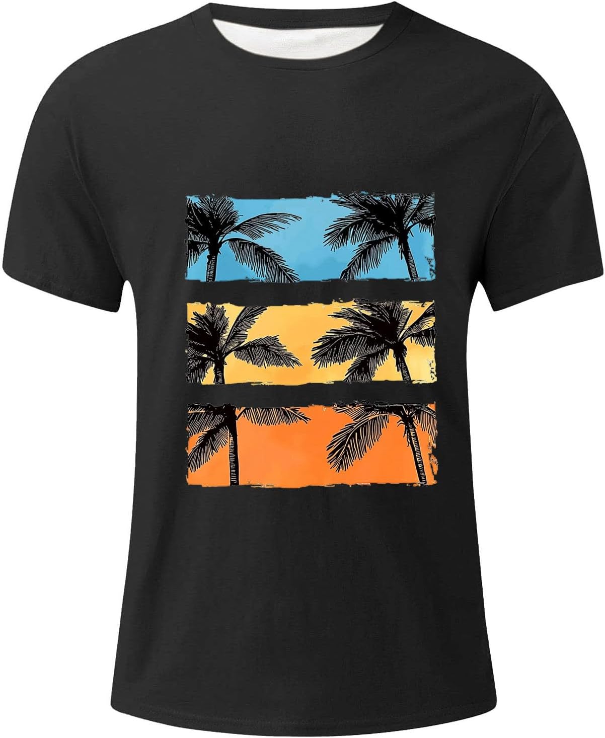 Mens Summer T Shirt Short Sleeve Fashion Casual Print Graphic Shirt Crewneck Relaxed Fit Comfy Crewneck Tshirt - Image 5