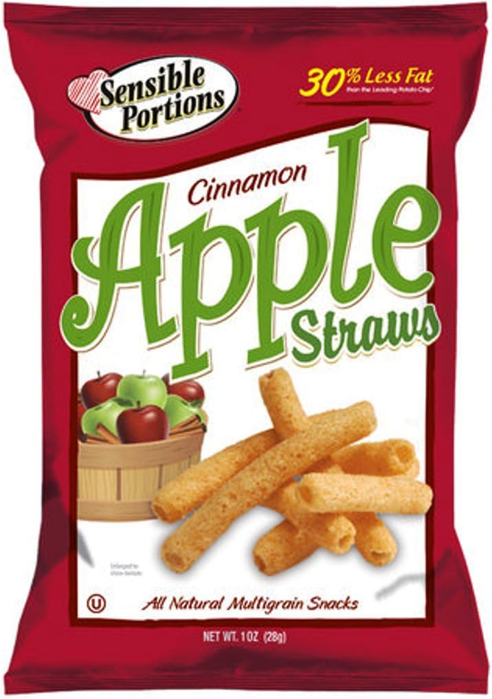Apple Straws, 1 Ounce (Pack of 24)
