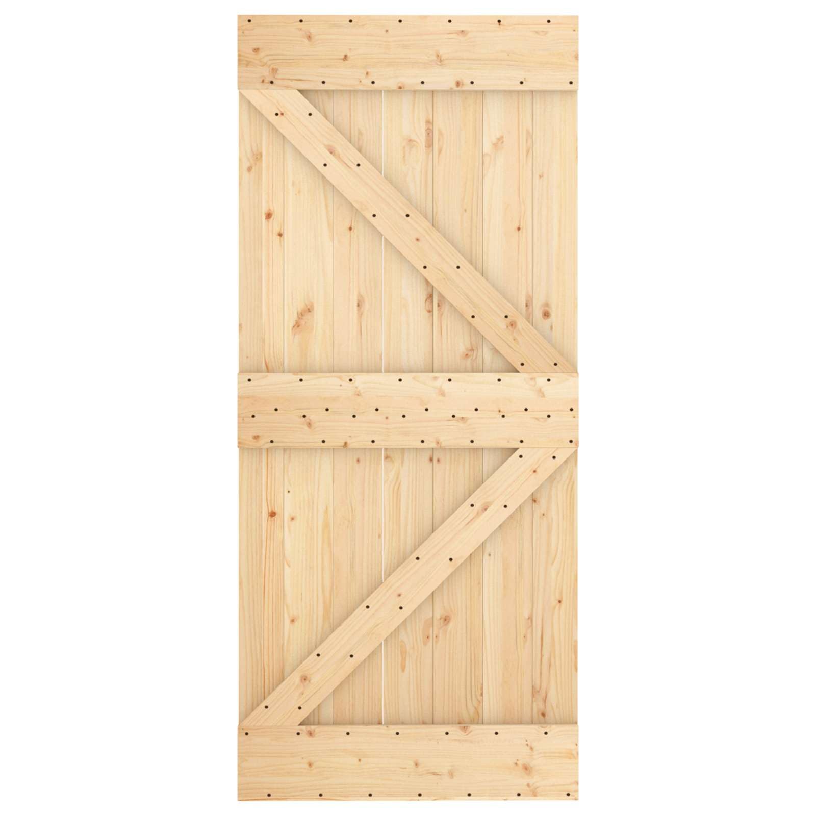Drzwi przesuwne z litego drewna sosnowego, naturalnie białe, 90 x 210 cm, z malowaną proszkowo stalową szyną, nie zajmują dużo miejsca, do wnętrz, przejścia mieszkania i renowacji