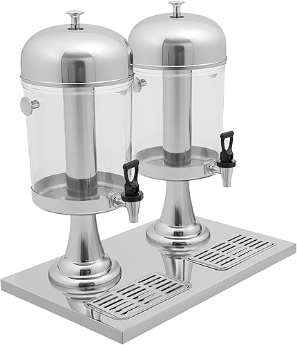 Miniatura 5 de Dispensador de bebidas de 4.22 galones con soporte y núcleo de hielo, recipiente comercial para bebidas frías con jarra de bebida de espita