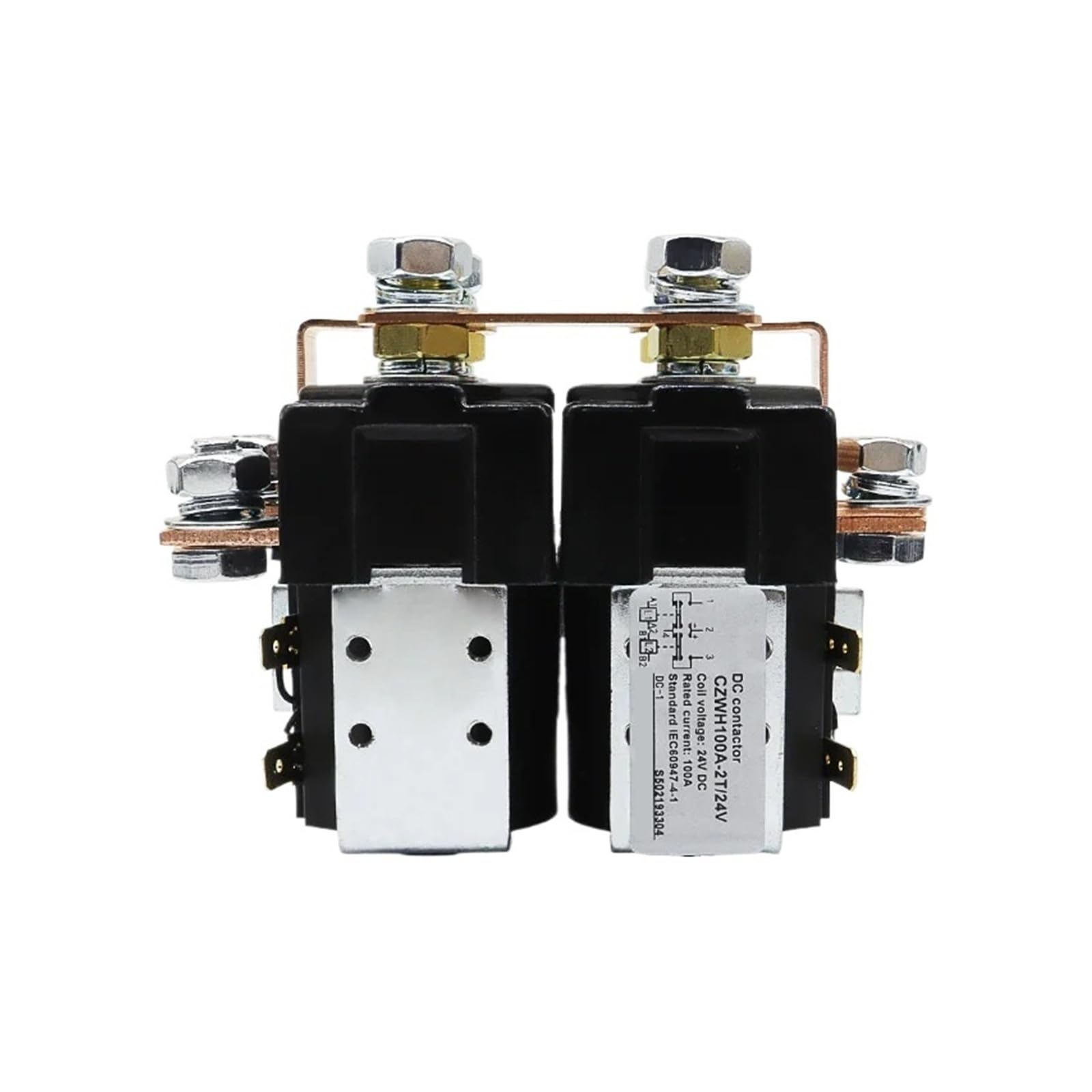 WCNGRFRNB DC contactor 100A DC Contactor 12V 24V 36V 2NO2NC Switching Type Double Coil CZWH100A-2T(72V)