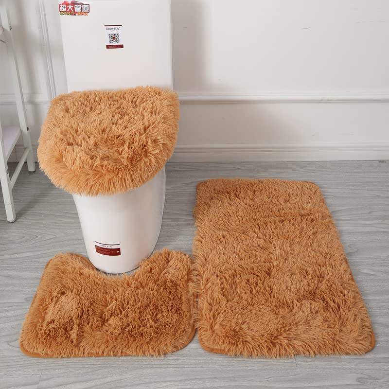 Tapis de toilette absorbant l'eau pour la douche contre les sols glissants kaki