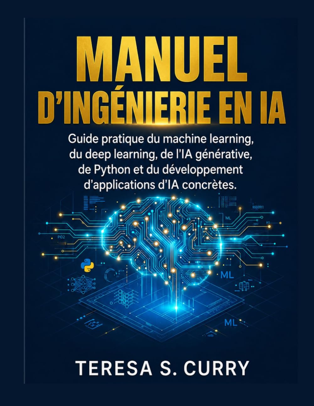 MANUEL D'INGÉNIERIE EN IA: Guide pratique du machine learning, du deep learning, de l'IA générative, de Python et du développement d'applications d'IA concrètes.