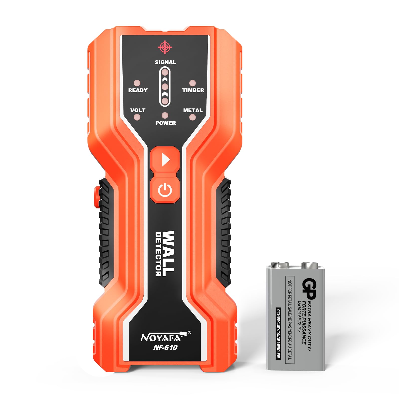NOYAFA Stud Finder, 3-in-1 Electronic Stud Finder Wall Scanner for Wood, Metal, Joists, Pipes and AC Wires,Upgraded Intelligent Chip with Audible Alarm, Battery Included