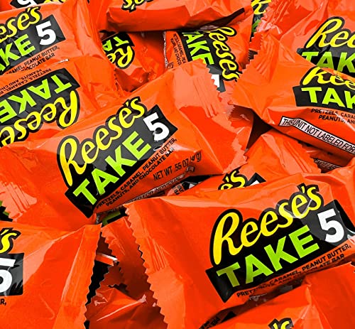CrazyOutlet HERSHEY’S REESE’S TAKE 5 Snack Measurement Chocolate Sweet Bar, Bulk 5 Lbs