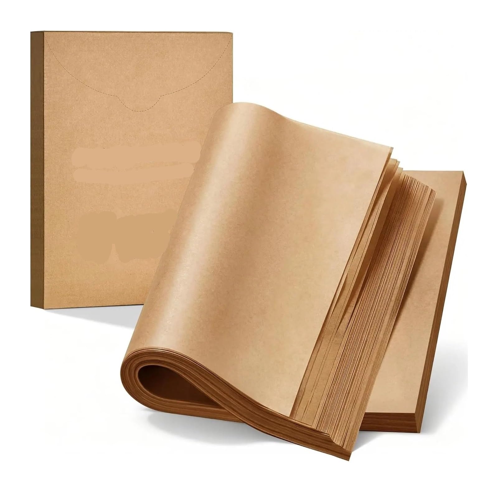 Pergamentpapier, 12x16 Zoll Zuschnitte, Antihaft-Einlage | Ungebleichter Holzzellstoff, 400 Blatt, bis 450°F, zum Grillen