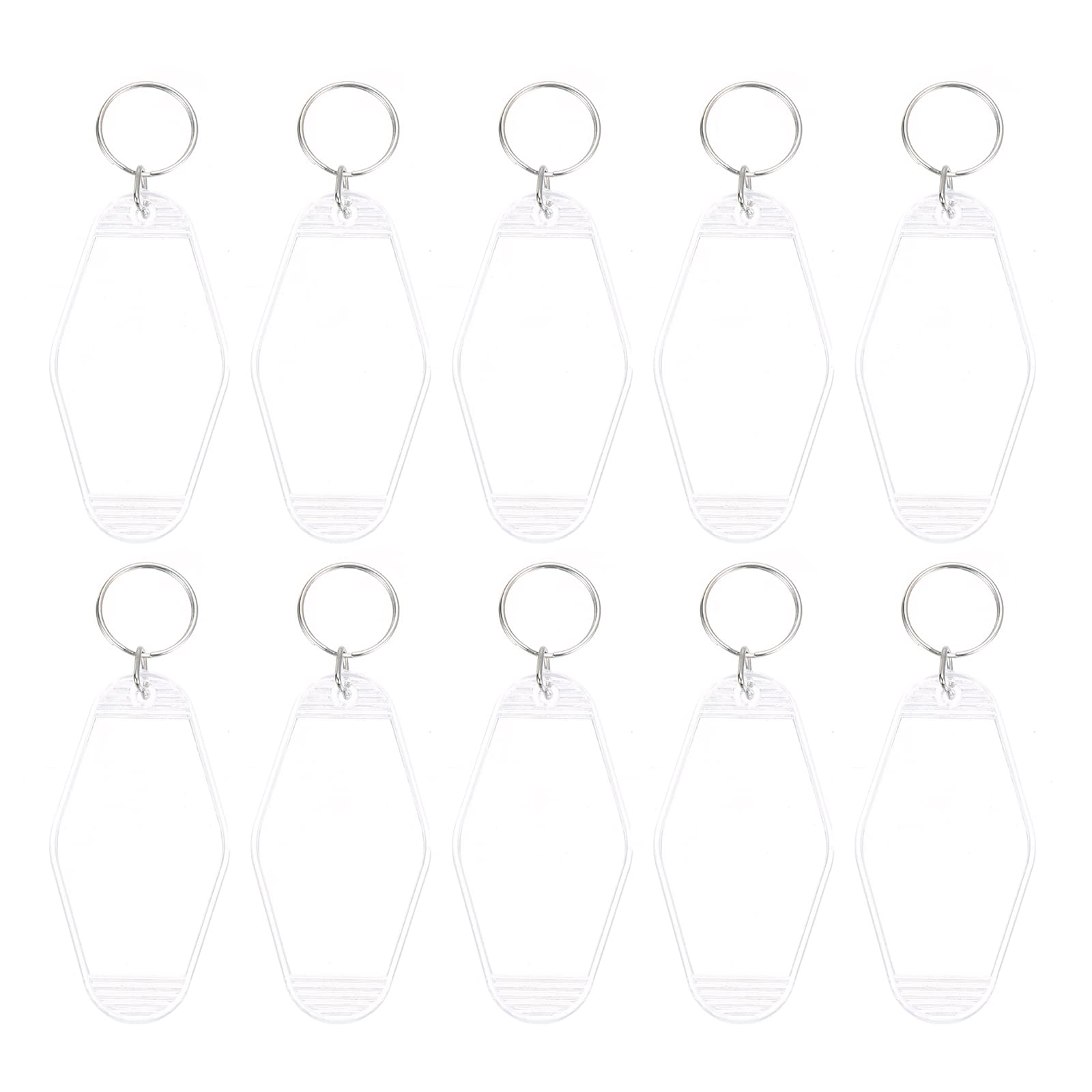 PATIKIL Vintage Motel Keychain, Blank Hotel Keychains Key Tag,
