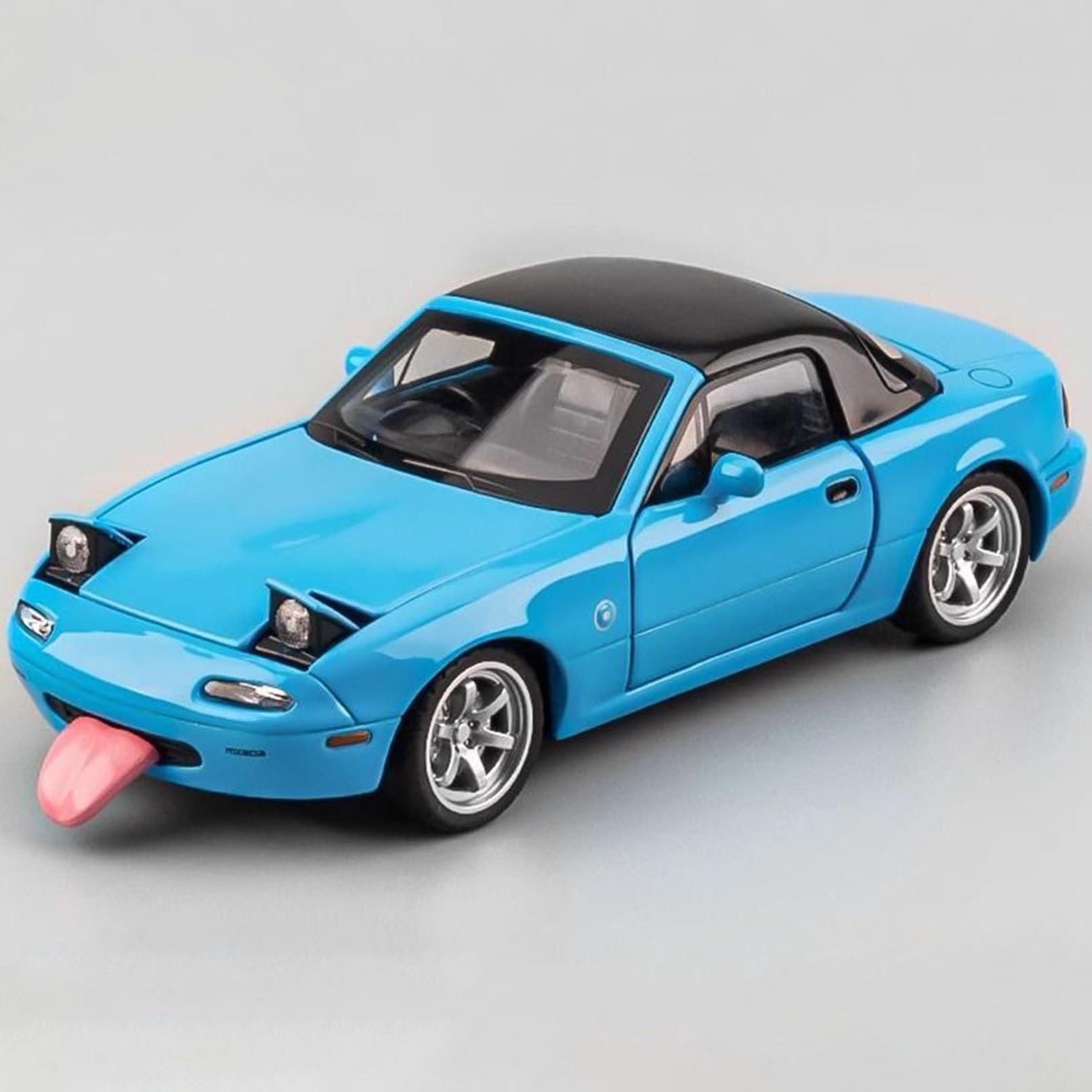 MODVKVK Mazda MX-5 Miata 1:32 Model Car, Toy Car With Light & Music, Removable Top, Pull-Back Function, Alloy Die-Cast