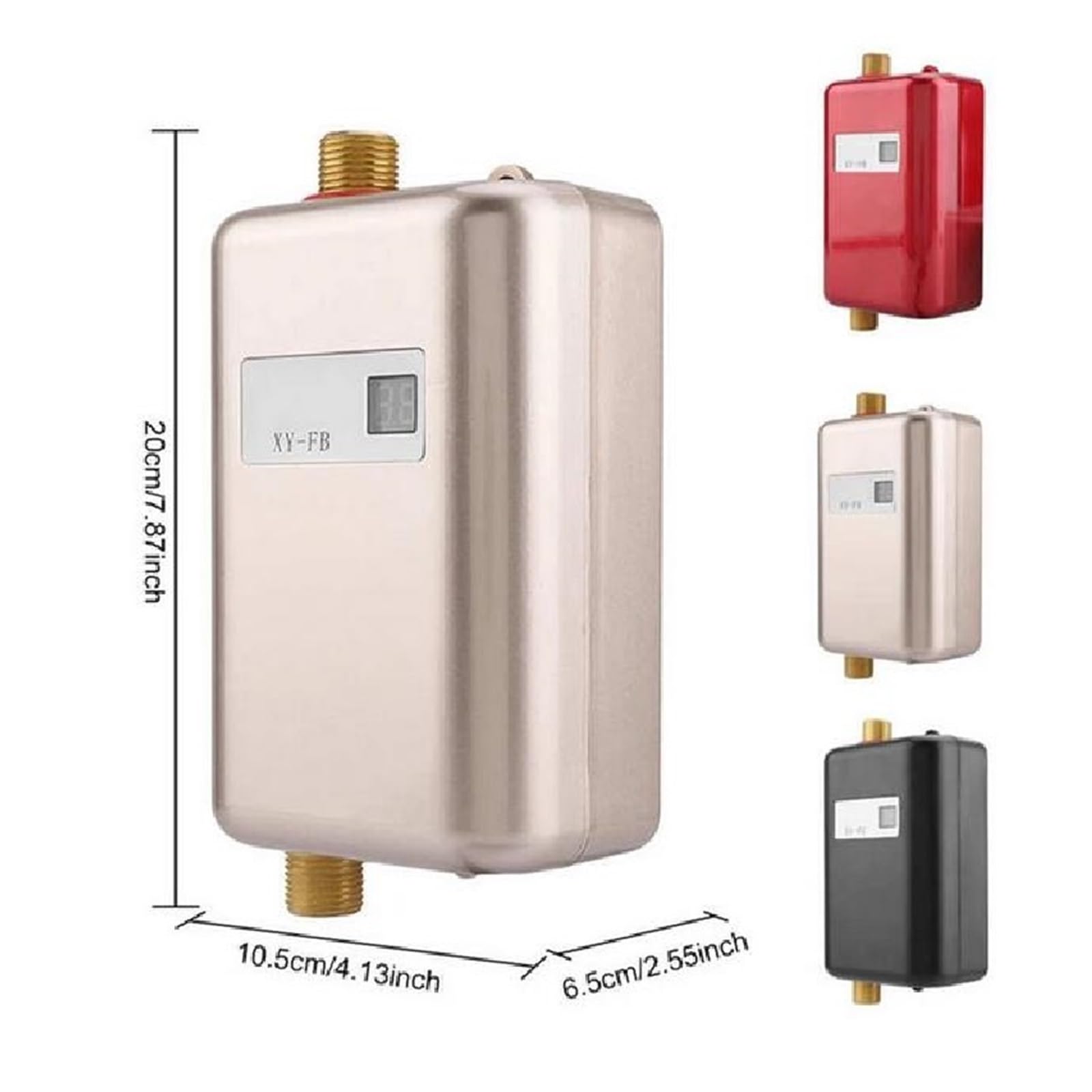 Scaldabagno Elettrico, Scaldabagno Elettrico 3800W Scaldabagno Istantaneo Senza Serbatoio for Uso Domestico for Doccia Interna Cucina Bagno Riscaldamento 'Acqua(Pink)