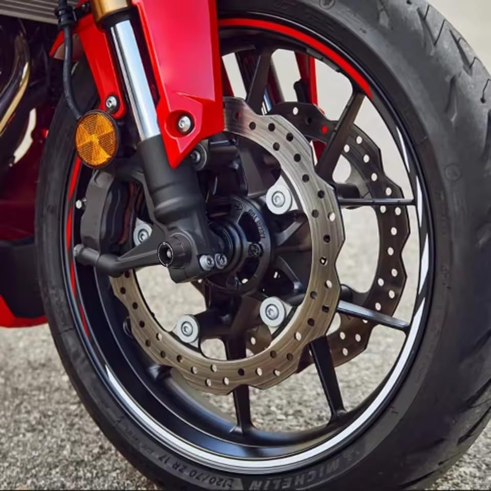 For Honda CB650R CBR650R 2019 2020 2021 2022 2023 2024 2025 2026 Front Rear Axle Fork Sliders Motorcycle Frame Crash Protector Wheel Hub Anti-Collision (One set)