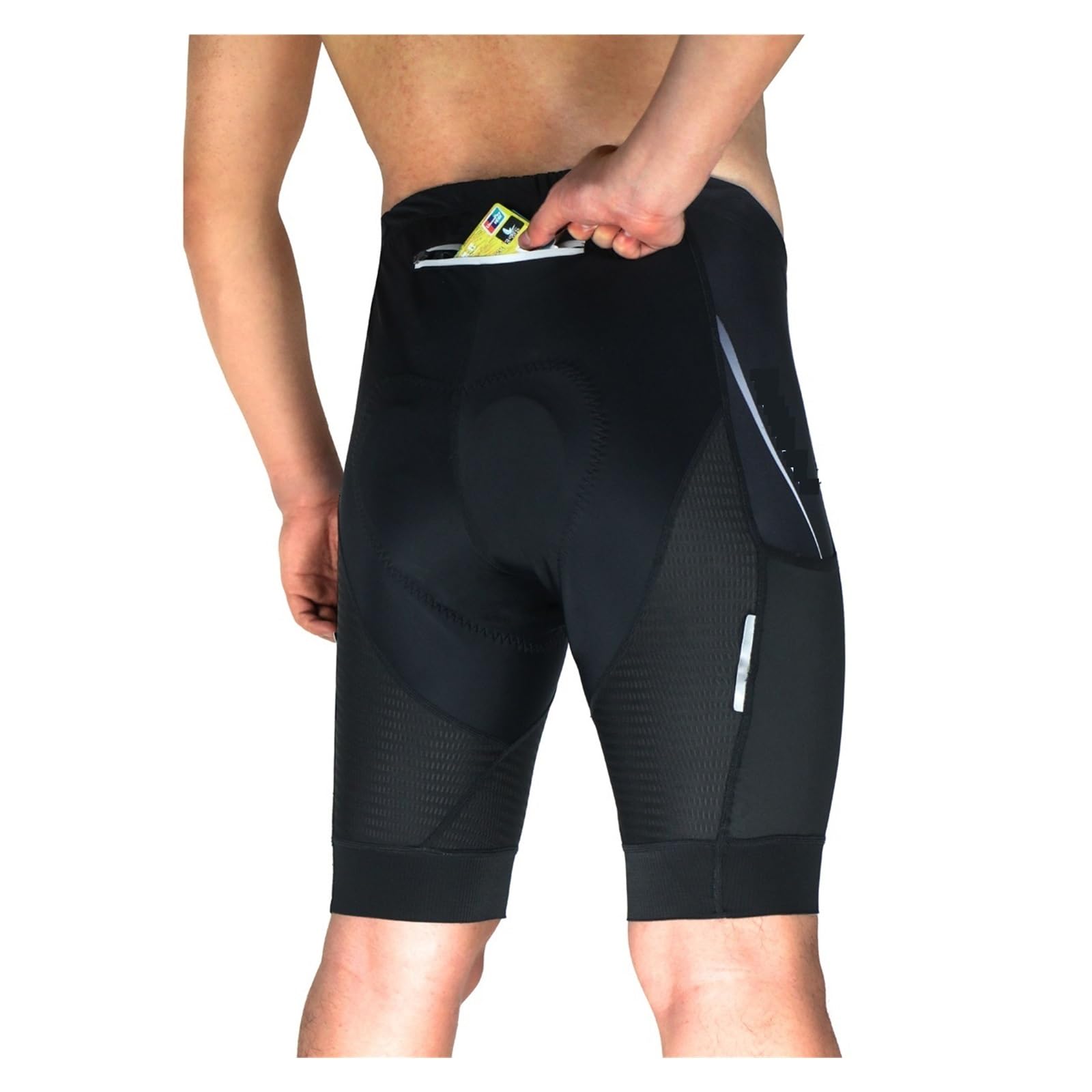Pantaloncini da Ciclismo Pantaloncini da Ciclismo con Imbottitura 5D Uomo, for Discesa, Mountain Bike, Strada e