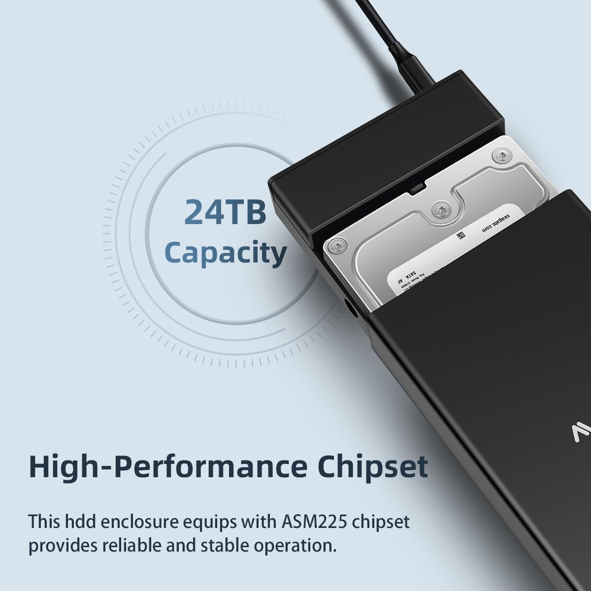 MAIWO External Hard Drive Enclosure for 2.5 3.5 Inch SATA HDD/SSD