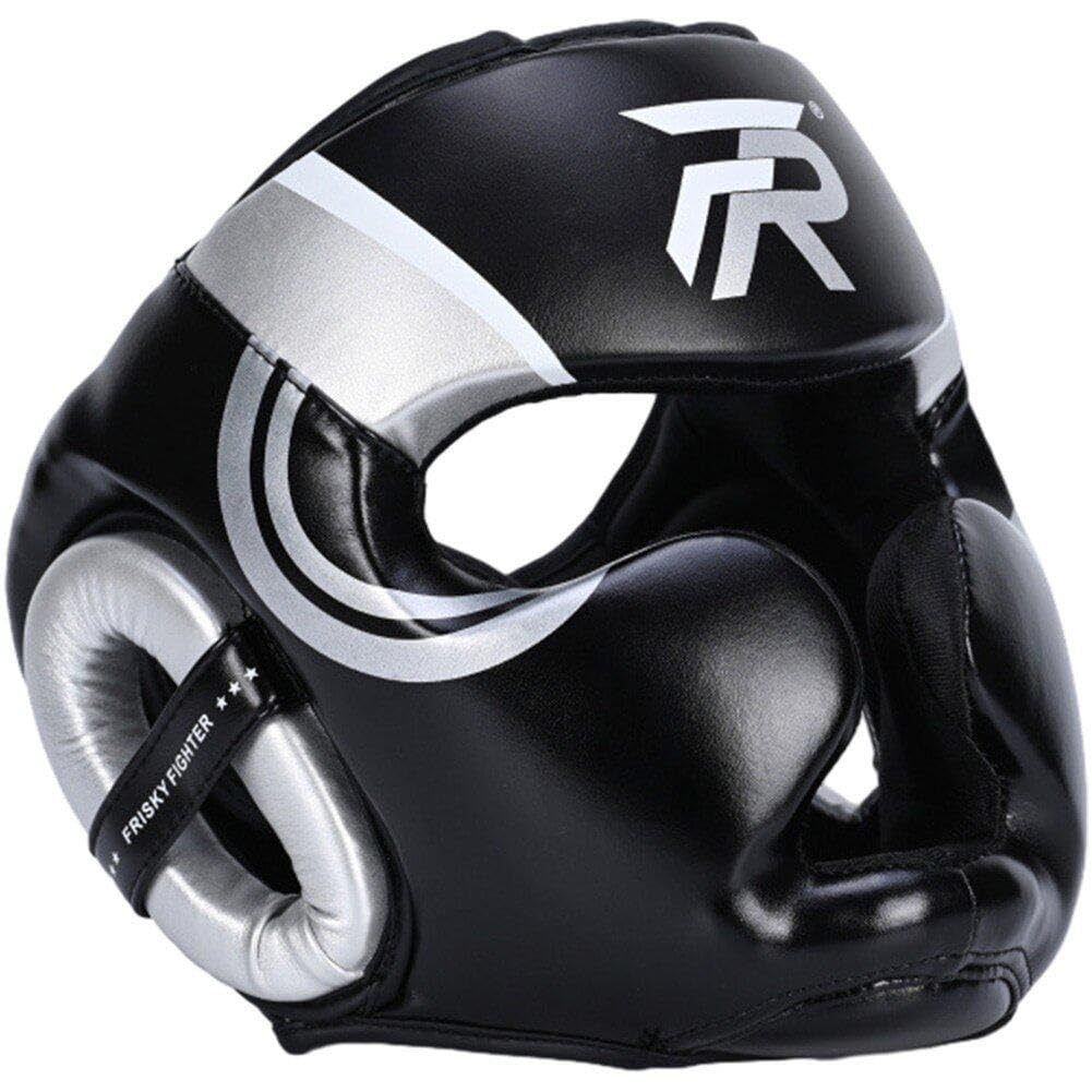 Protection complète du visage et de l'oreille en mousse épaissie pour boxe homme