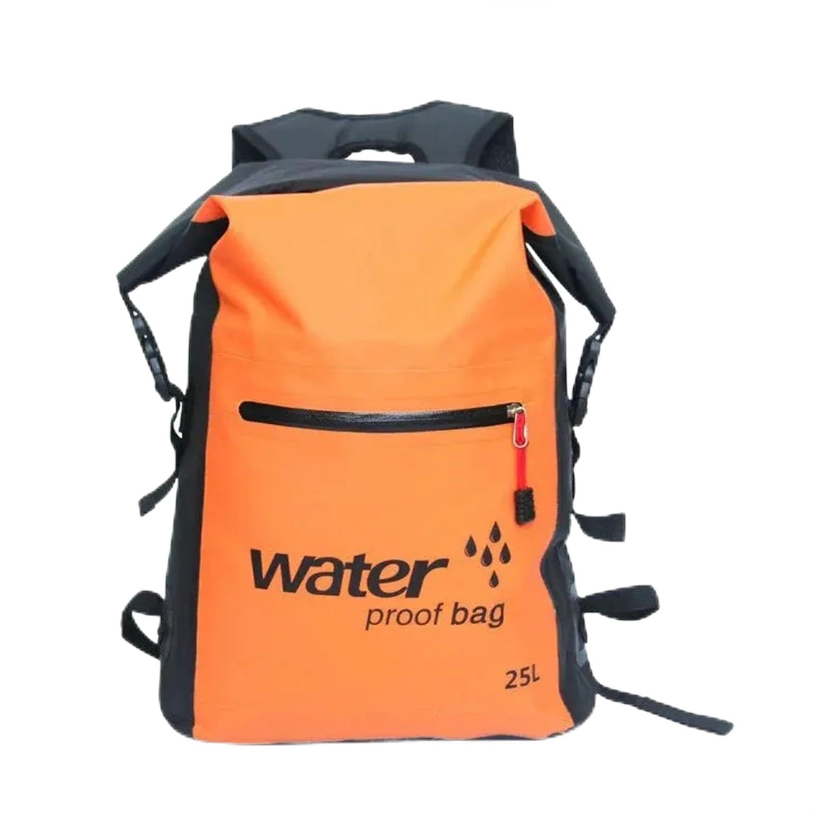 Trockensäcke Für Boote Wasserdichter Trockensack- wasserdichte Tasche for Kajakfahren, Bootfahren, Kanufahren, Schwimmen, Camping, wasserabweisender Rucksack(Orange)