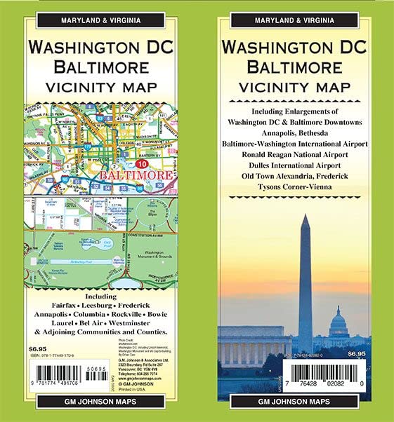 Washington DC / Baltimore & Vicinity, Maryland / Virginia Regional Map