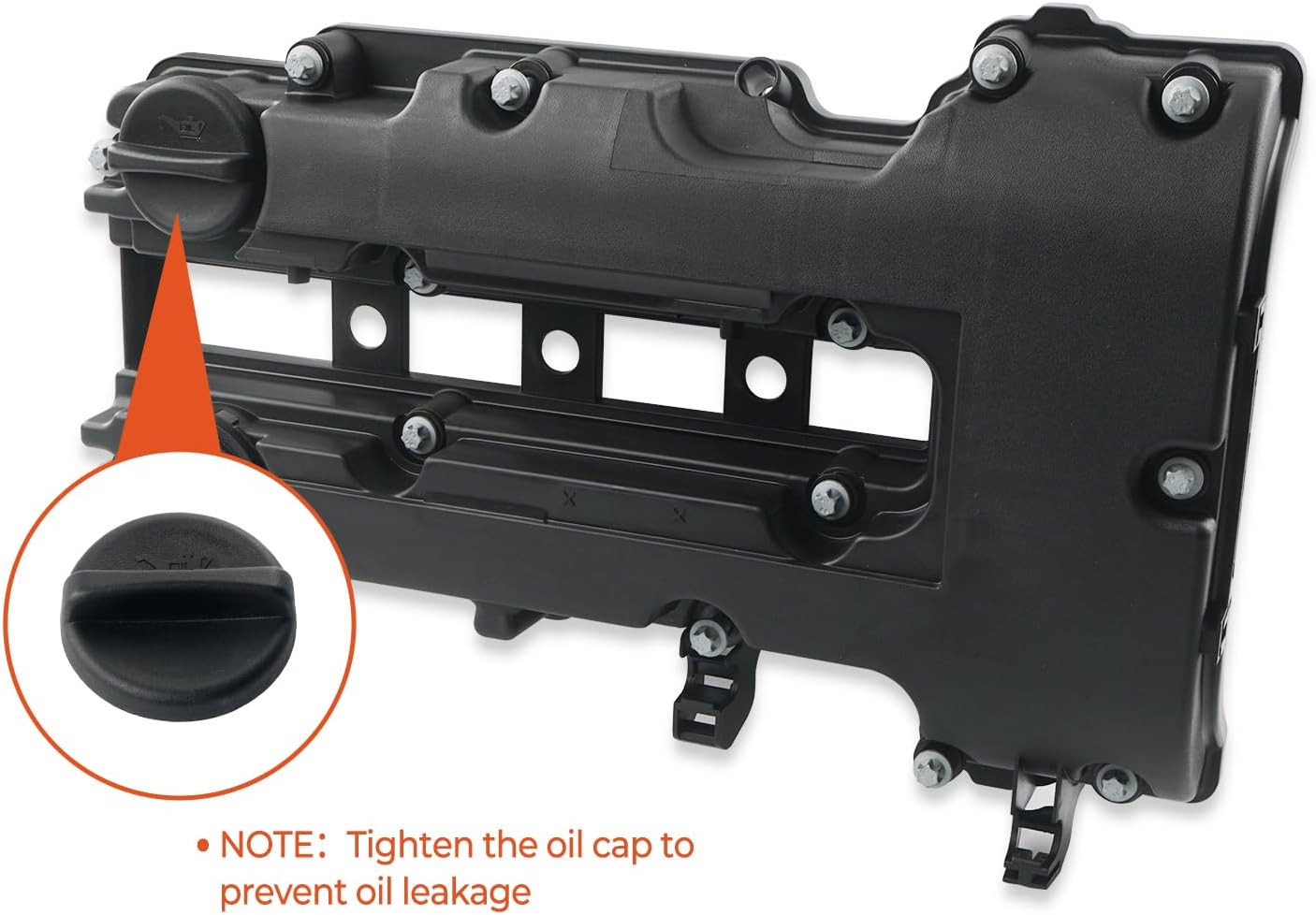Engine Valve Cover Kit with Gaskets, Oil Filler Cap & Bolts Compatible with 2011-2020 Chevy Cruze Trax Sonic Volt Cadillac ELR Buick Encore 1.4L Replaces 25198874 55573746 264-968 25198877