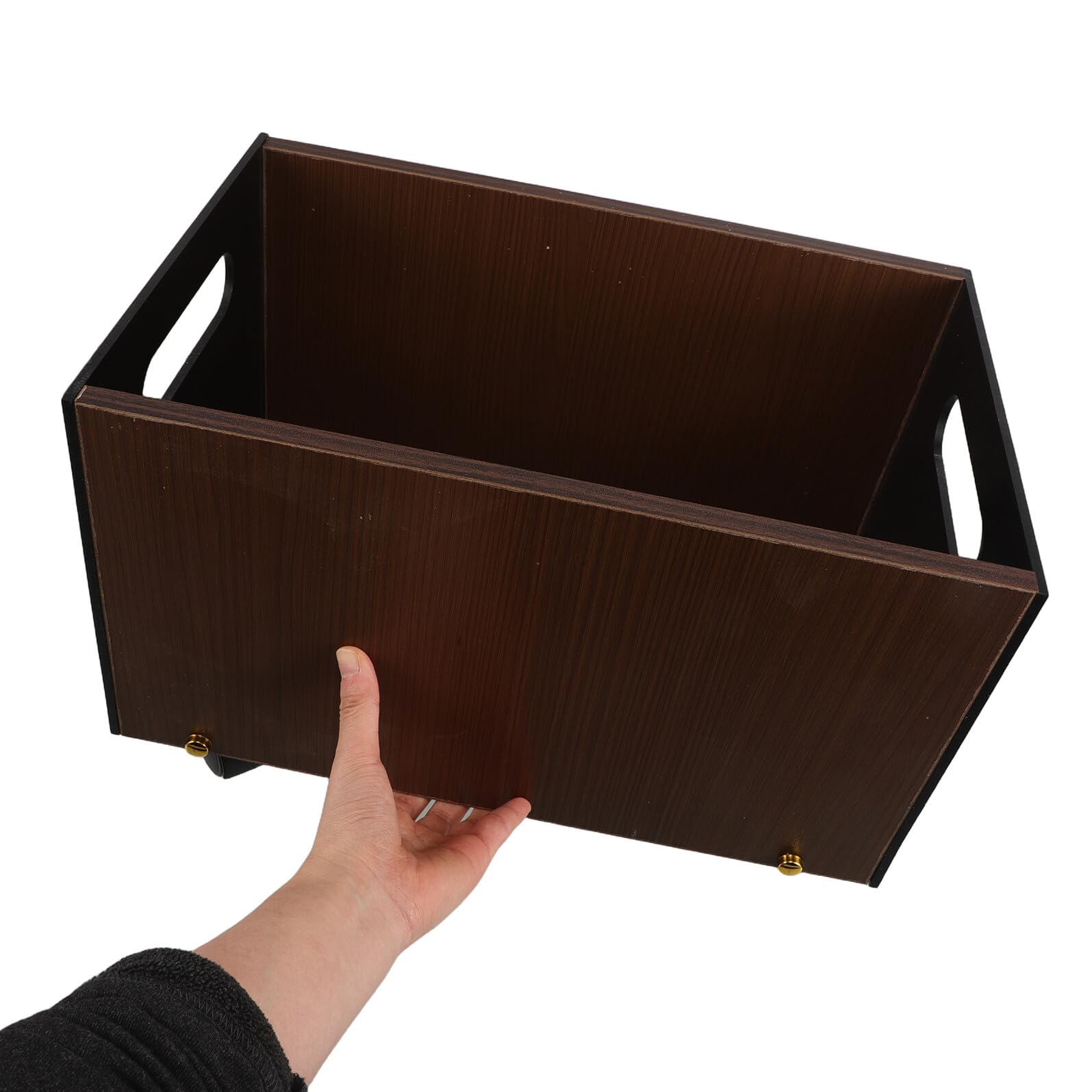 VALICLUD Rollbare Aufbewahrungsbox mit Griffen Großer Bücherkorb den Schreibtisch Schülerzimmer Klassenzimmer Stabiler Organizer für Schulbücher Zeitschriften und Akten