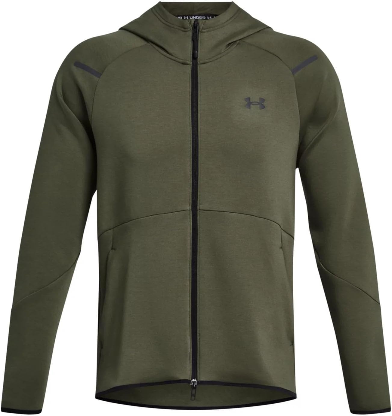 Under Armour - Mens Unstoppable FLC Full Zip Sweater, Color Marine OD Green/Black (390), Size: XX-Large