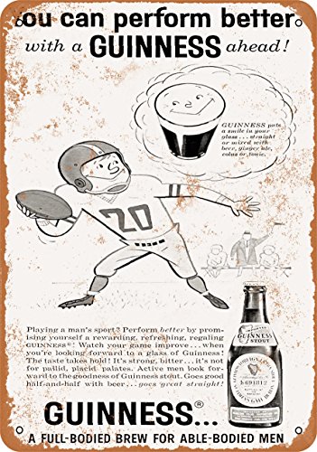 RetroRust 7 x 10 METAL SIGN - 1960 Guinness Stout