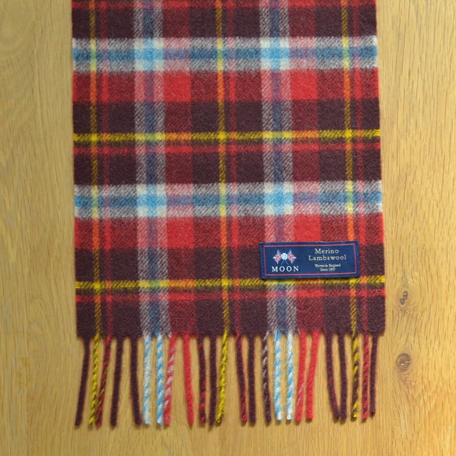 Amazon.co.jp: MOON社 ウールマフラー ストール190×25cm ダラムレッド