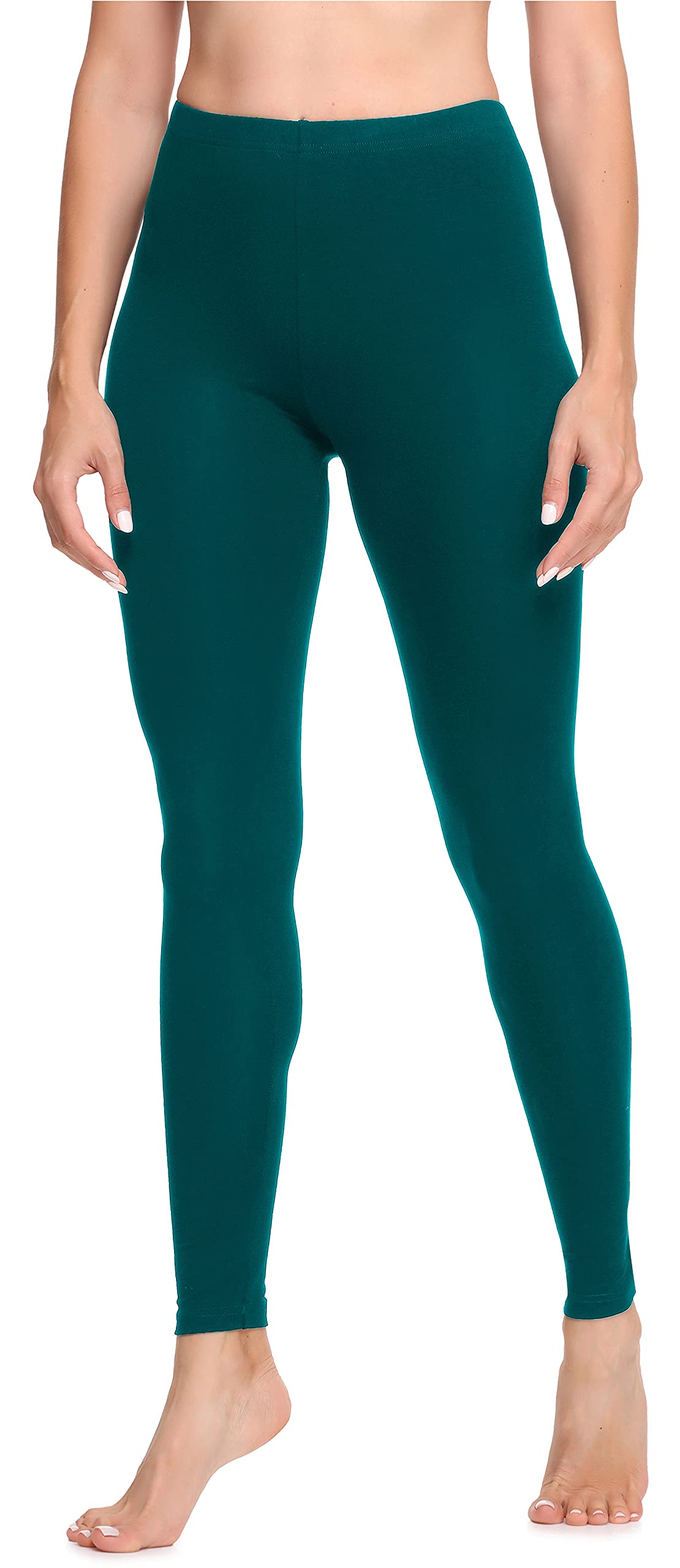 Ladeheid Leggings Damen aus Baumwolle Bequeme und Lange Leggins für Frauen für Frühling Sommer Herbst Winter Saison LA40-133