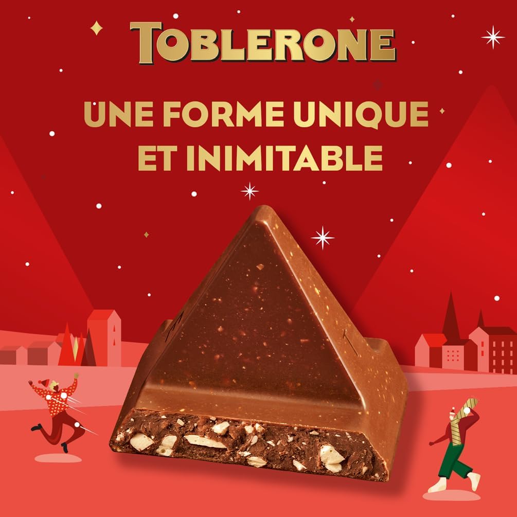 Toblerone Calendrier de l'Avent : 24 Chocolats Festifs + 4 Recettes Uniques | Idée Cadeau Noël - Description