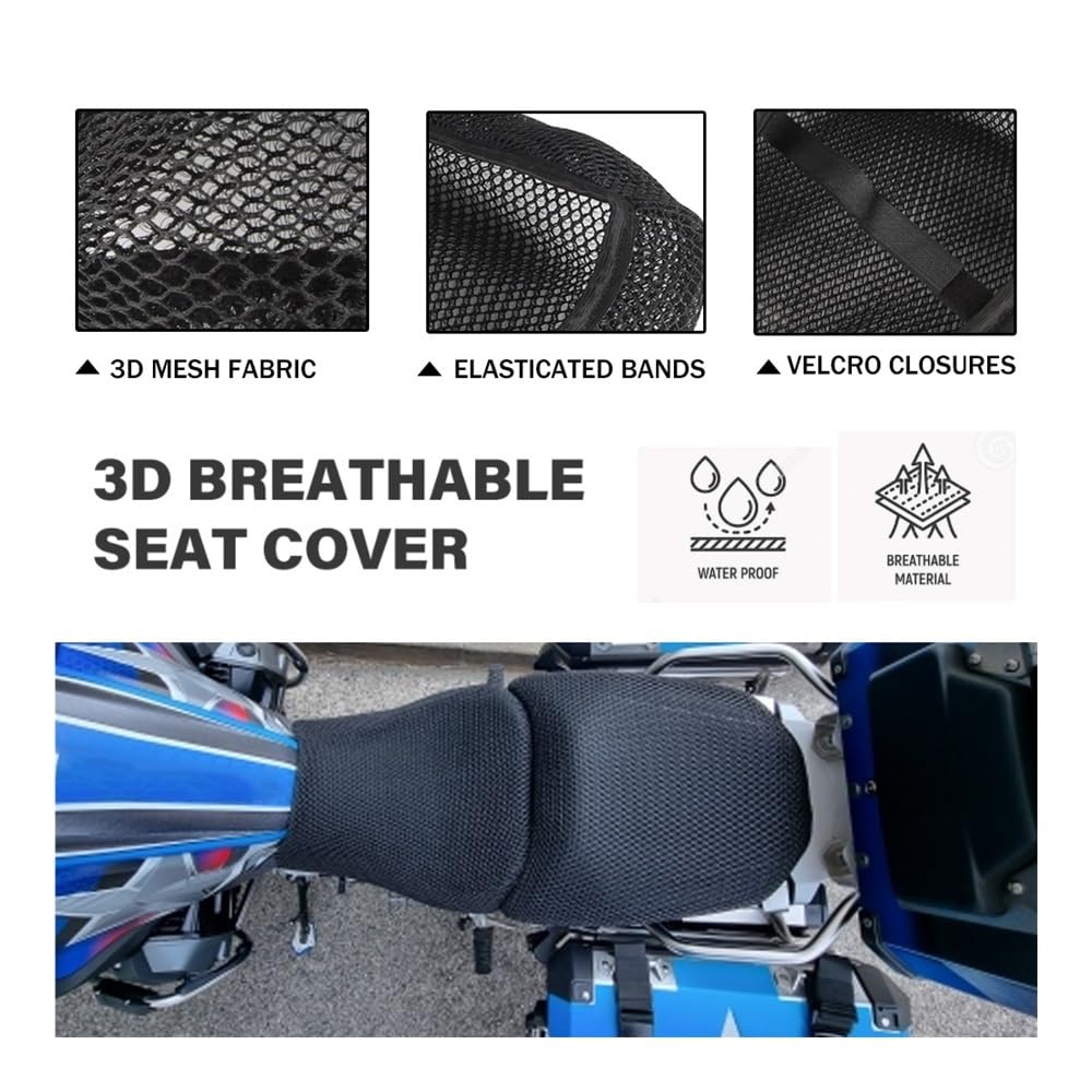 Fodere sedili Moto Per B&M&W R1200GS R1250GS LC Adventure 2018-2023 Cuscino Del Sedile Del Motociclo Copertura In Rete Coperture Protettive Per Sedile A Sella In Nylon