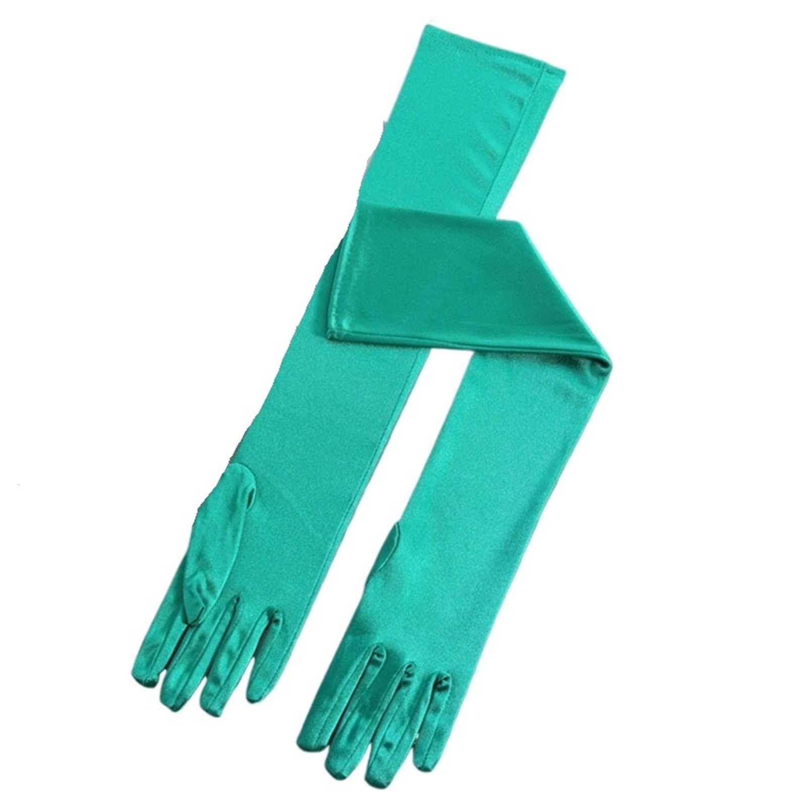 2 paia di guanti lunghi in raso elasticizzati da donna eleganti sera for matrimoni e feste Per Feste E Balli