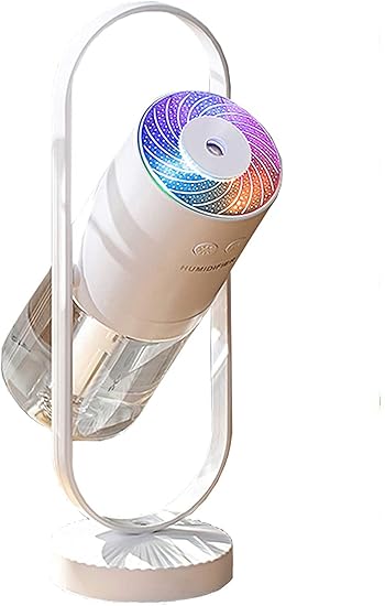 Mini Portable Cute Cool Mist Humidifier cum Aroma Diffuser with Adjustable angle and Auto Shut-feature, best for cough and cold at Home Office Desk, Car(Cloud White)