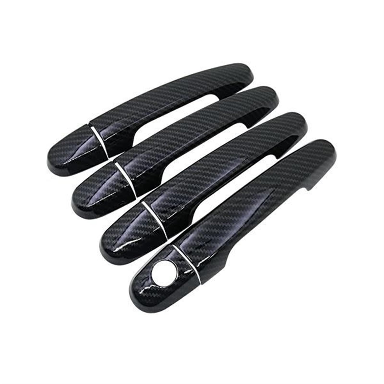 Csspdm One Color Car Exterior Door Handle Cover For Toyota For Auris E180 Hatchback (Au) Scion Im 2013-2018 Black Carbon Fiber Protective