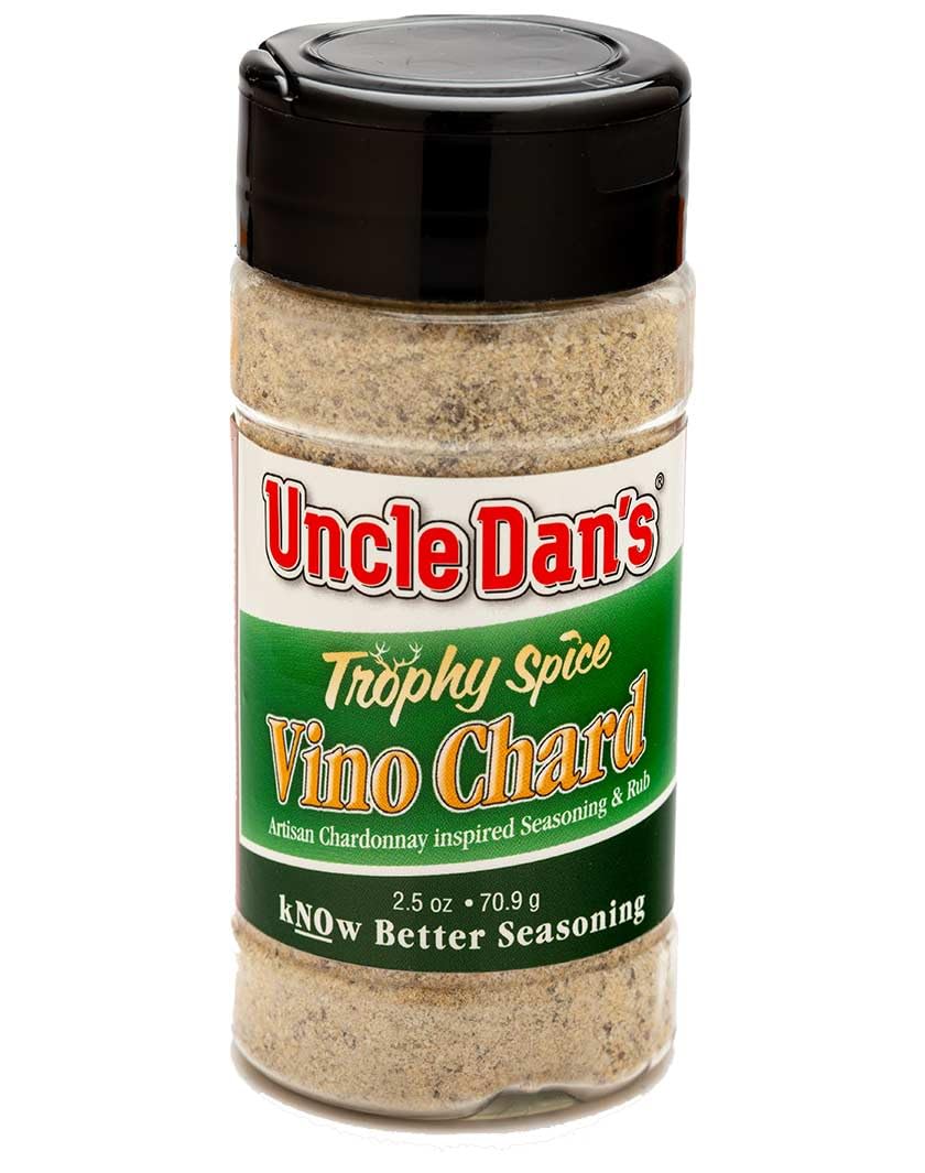 Uncle Dan'sVino Chard - Artisanal Chardonnay-Inspired Seasoning Blend for Gourmet Home Cooking, 2oz Shaker