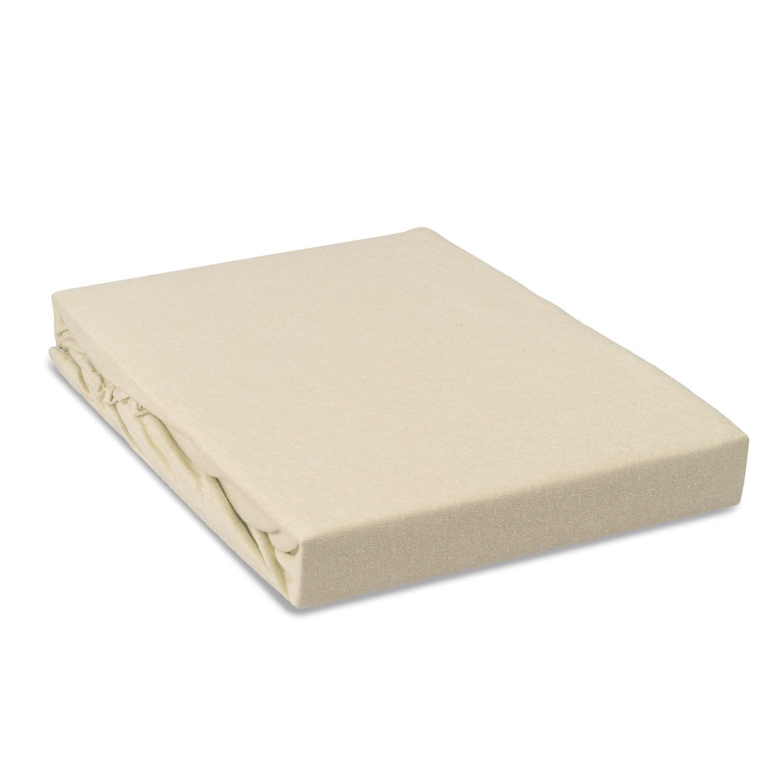 Julido Jersey Spannbettlaken 70x140 cm, Kinderbett Betttuch mit Gummizug, Bettlaken Schnee Creme aus Baumwolle, Oeko-Tex Standard 100