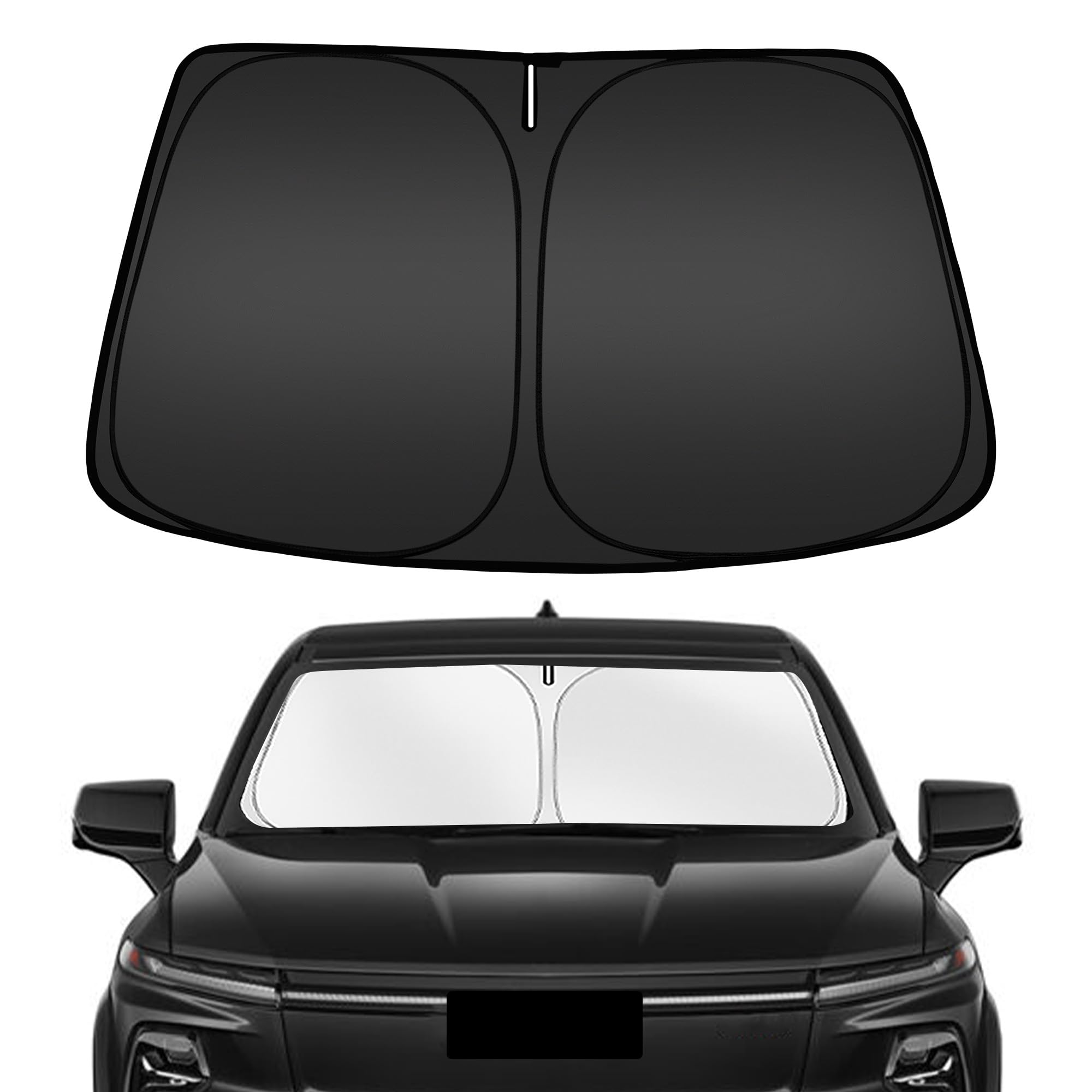 ARISMOTOR Windshield Sun Shade for Chevy Silverado EV/Sierra EV 2024-2026