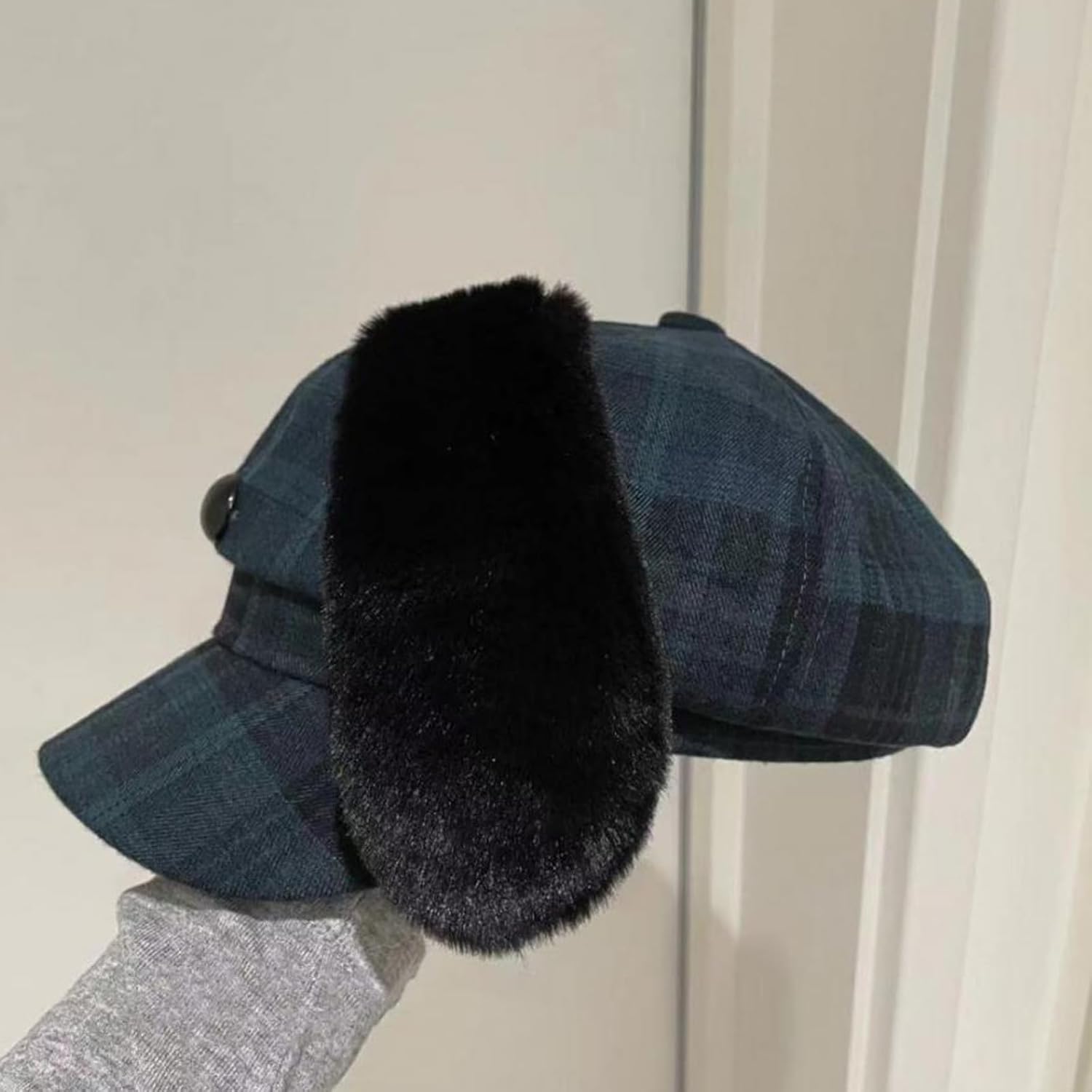 Berets Puppy Ear Painter Hat for Unisex Cabbie for Outdoor Leisure Dark Photo Props Vintage Hats for Women