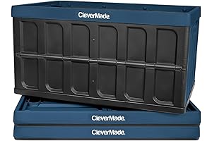 CleverMade Ocean Blue 3-pack Collapsible Storage Bin