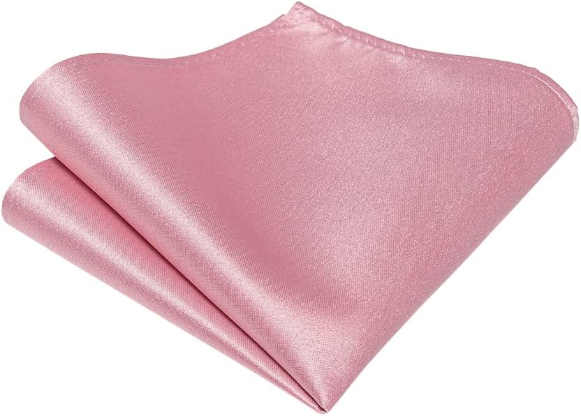 Zipper Tie for Men Adjustable Pre-tied Satin Neckties and Pocket Square Set Solid Color Business Formal Wedding - Image 7