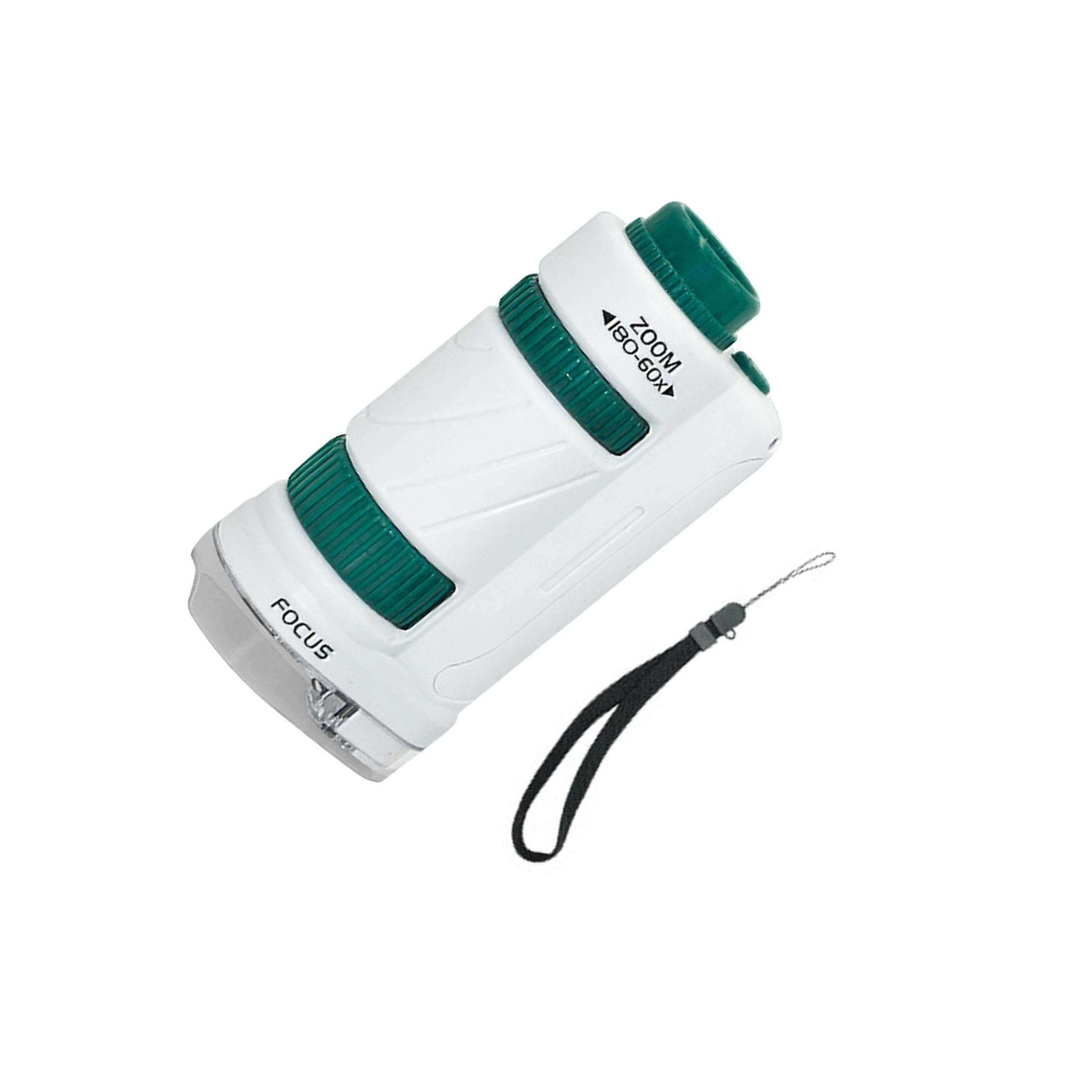 Microscopio Portátil Para Niños De 60 A 180x Con Luz LED, Ideal Para Explorar Y Aprender