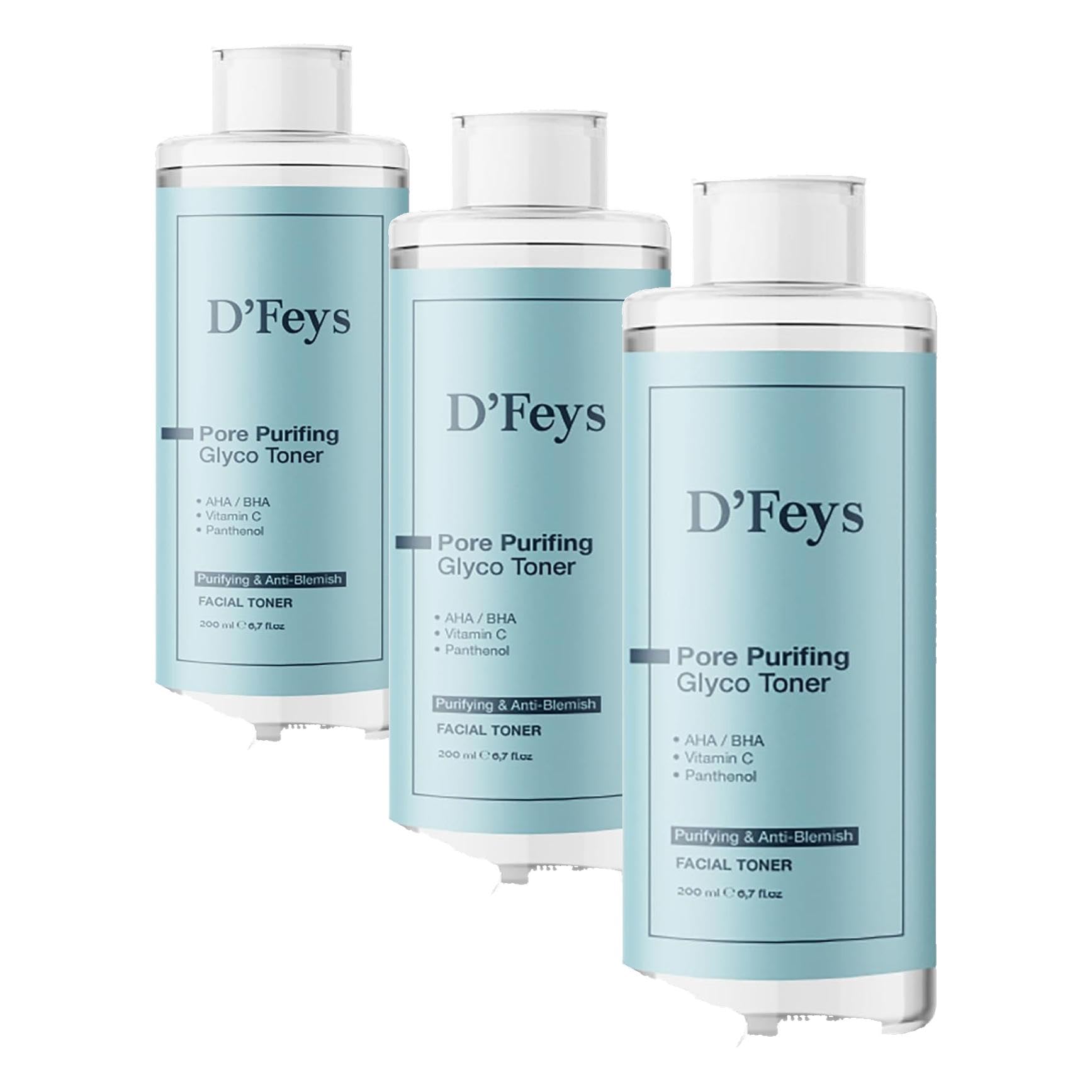 D'feys Arındırıcı ve Leke Karşıtı Tonik 200 ml (3 paketi)
