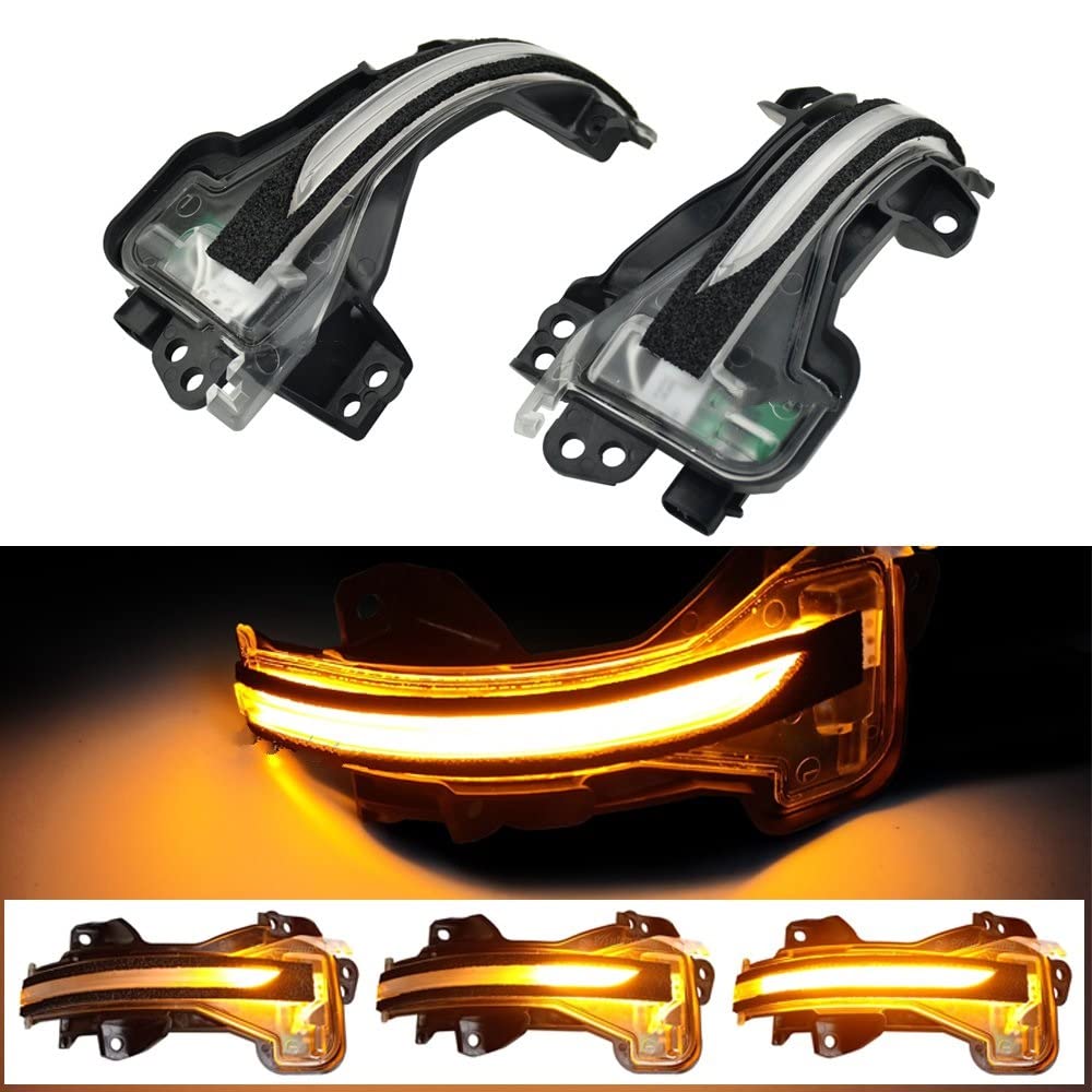 Luz estroboscópica ultradelgada Luz De Señal De Giro Dinámica Lateral Retrovisor LED, Indicador De Espejo, Intermitente para Breeze 2019 2020 Luces ​de Giro