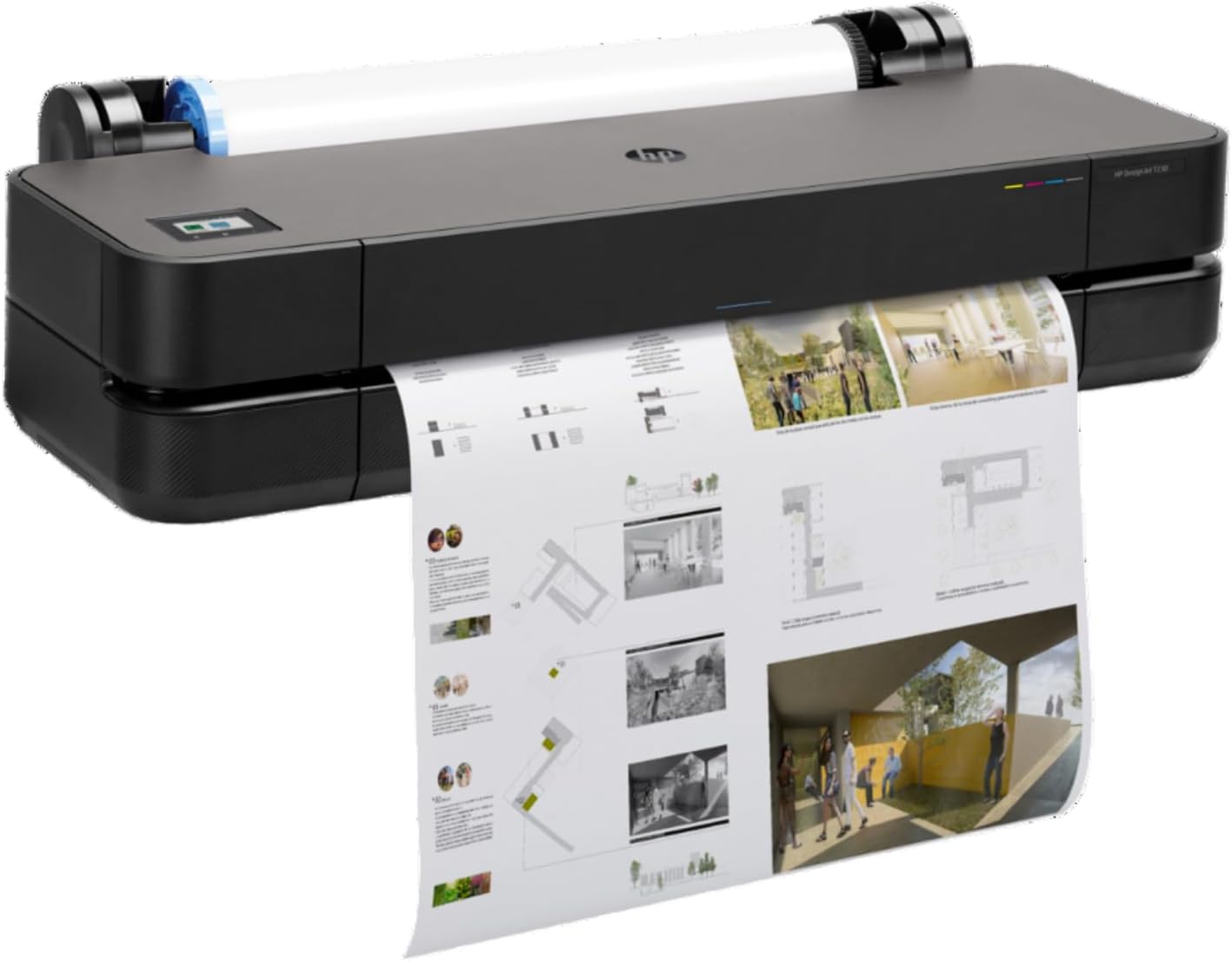 DesignJet T230 Large Format 24-inch Plotter Printer, Includes 2-Year Onsite Warranty Support (5HB07T)