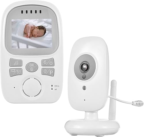 Miniatura 1 de Matybobe Monitor de bebé inalámbrico con cámara y audio-2.4 pulgadas pantalla LCD monitor de video con cámara, comunicación de 2 vías, pantalla de