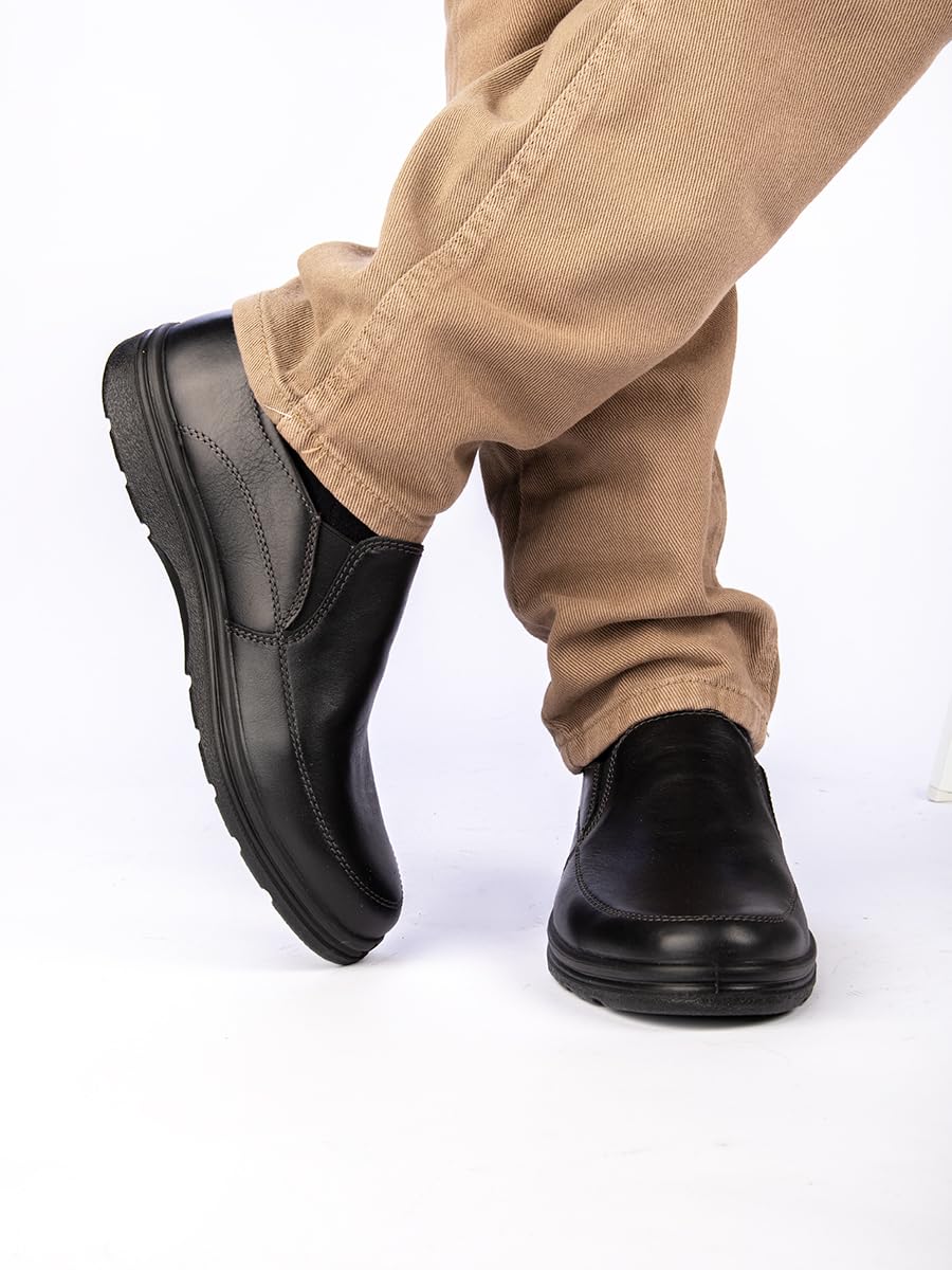 Mocasines de Piel para Hombre - Loafers de Cuero para Hombre Elegantes y Cómodos, Mocasines de Cuero Sin Cordones, Ideales para Oficina y Looks Casuales